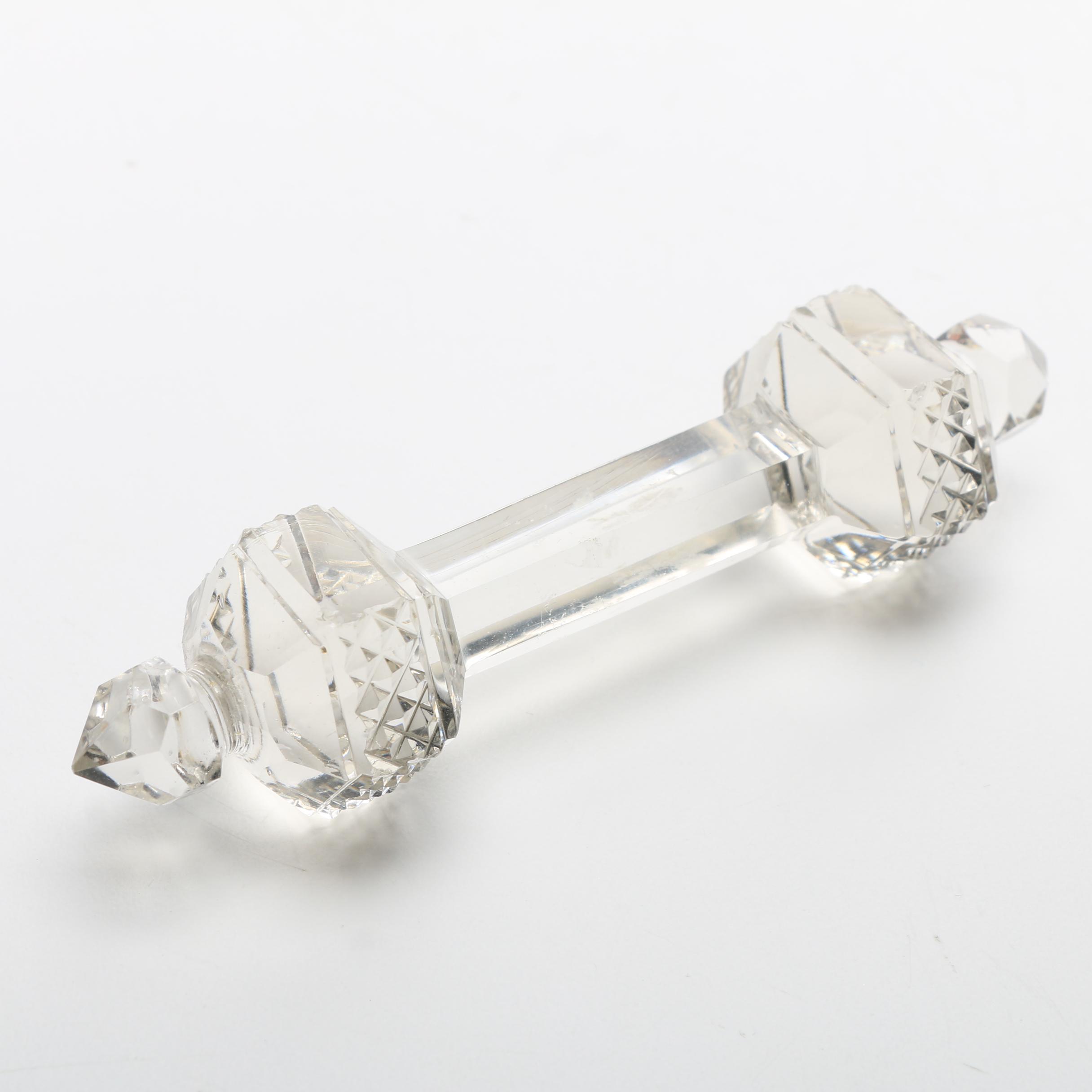 Four Circa 1930's Cut Glass Knife Rests