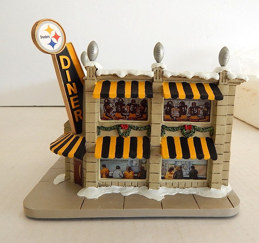 Hawthorne Village NFL Pittsburgh "Steelers Diner" Figurine