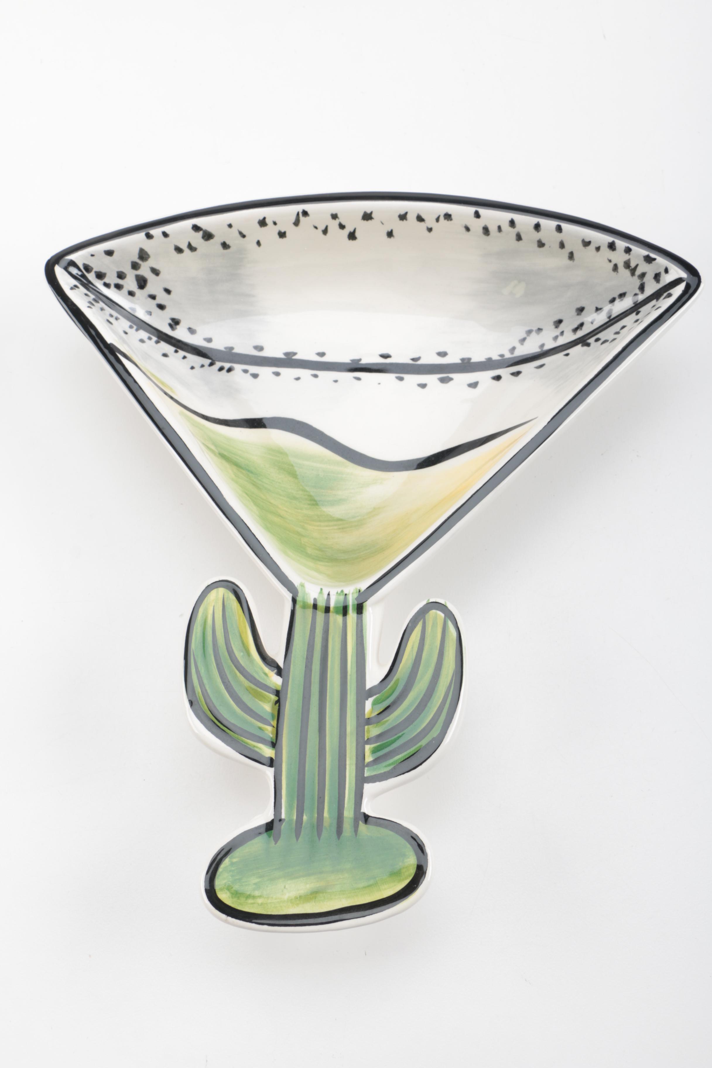 Selection of ClayArt Serving Ware and Turntable