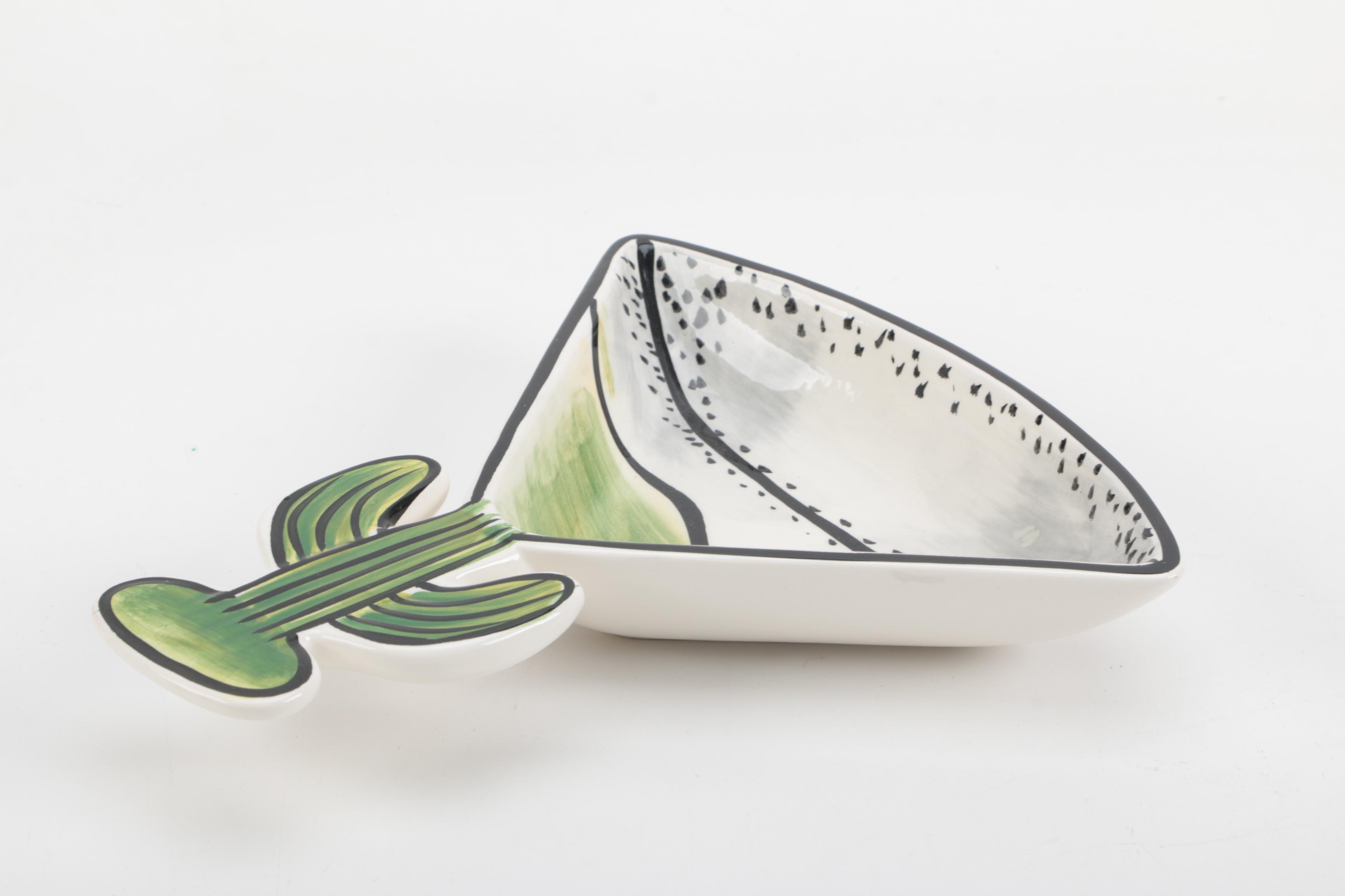 Selection of ClayArt Serving Ware and Turntable