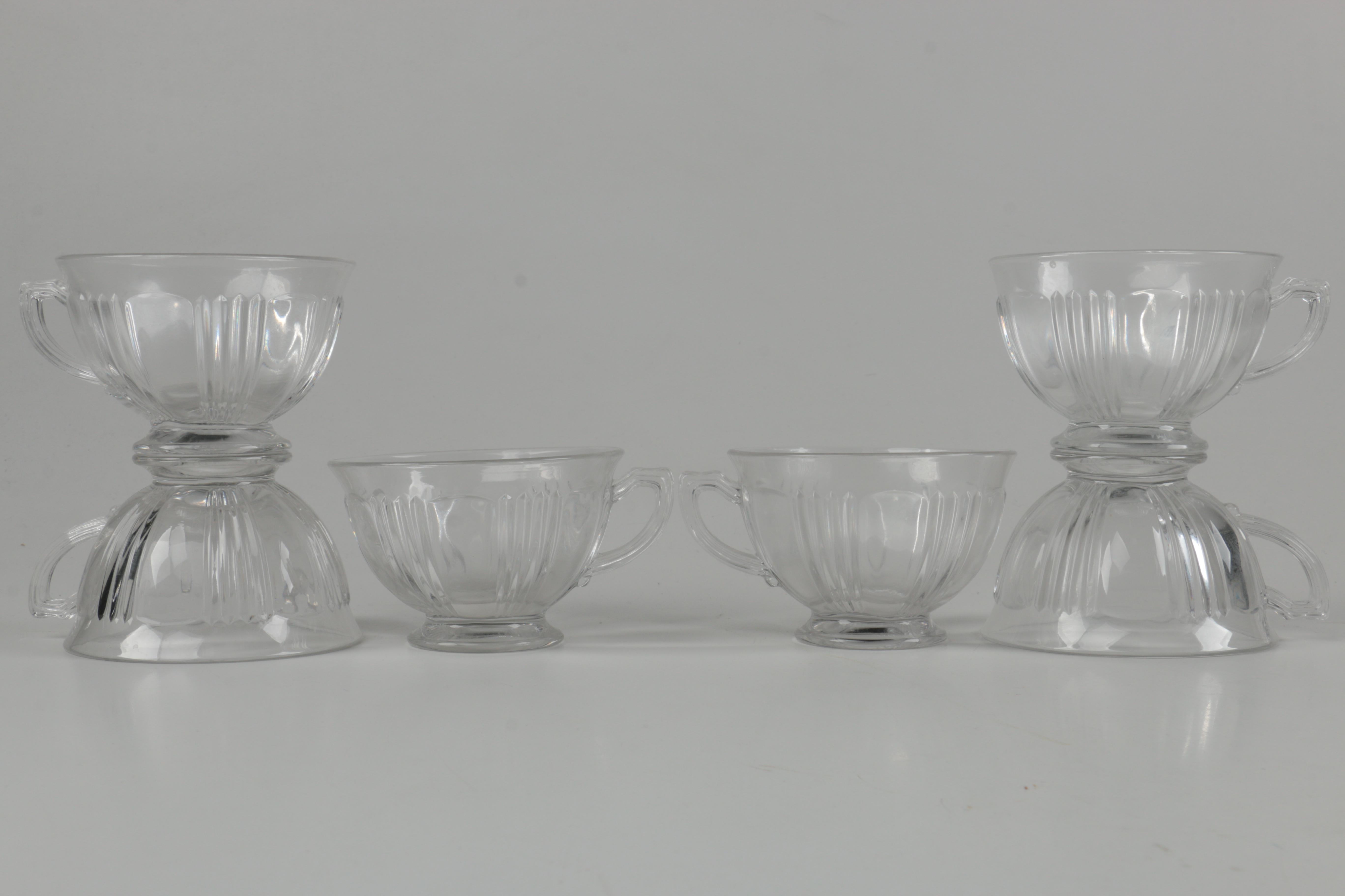 Vintage Fostoria "Sun Ray" Glassware