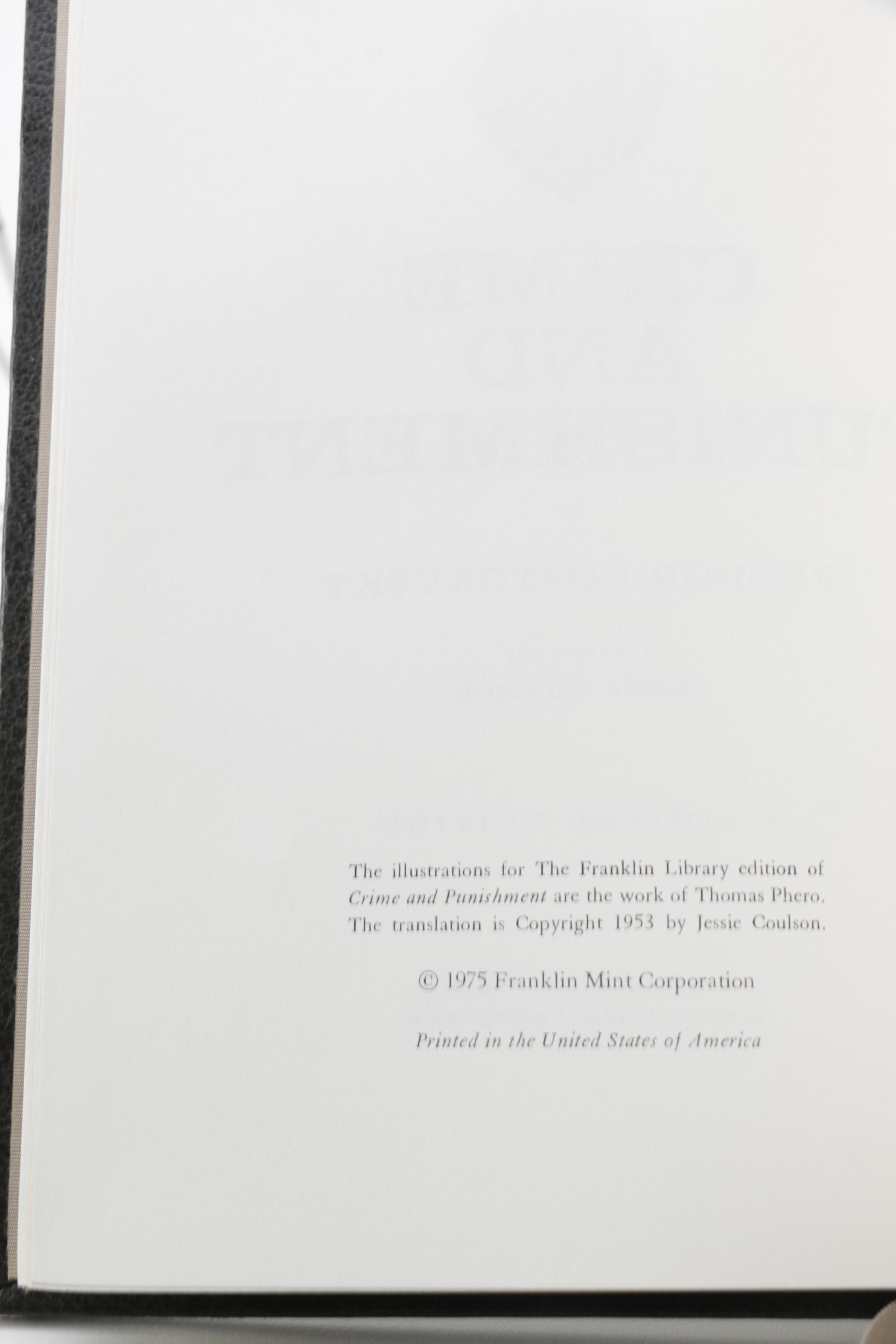 Franklin Library Editions of Classic Russian Works