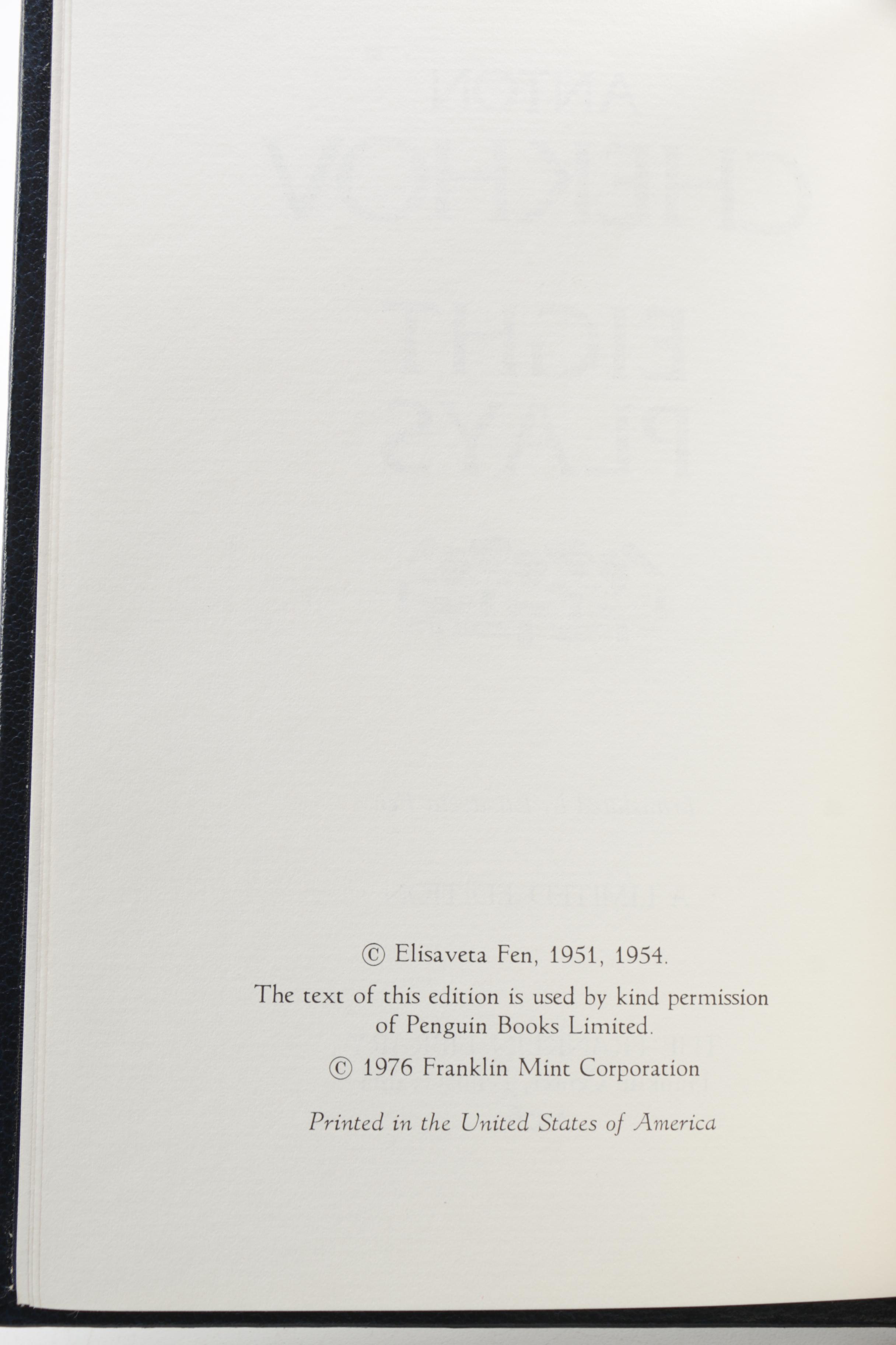 Franklin Library Editions of Classic Russian Works