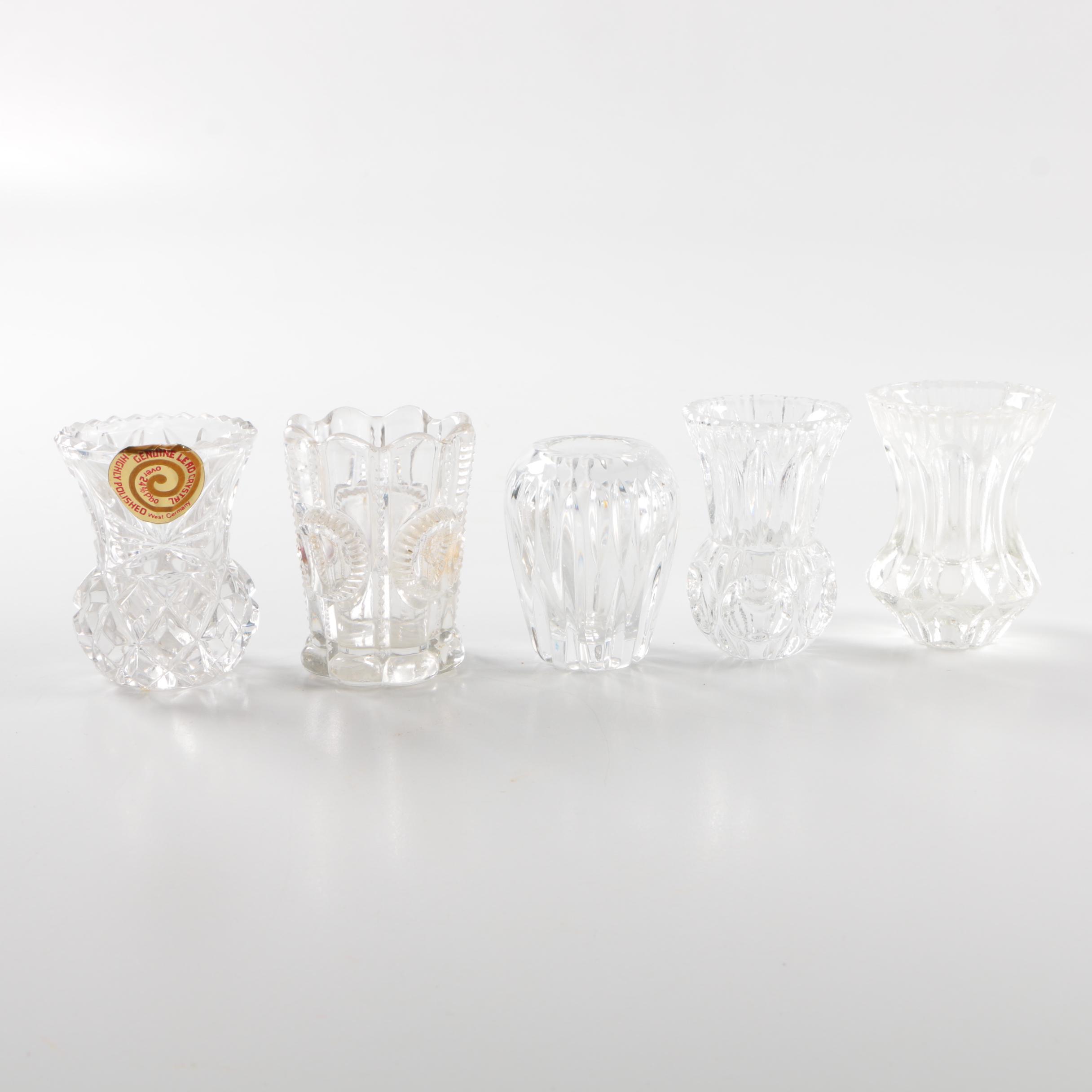 Assorted Crystal and Glass Toothpick Holders