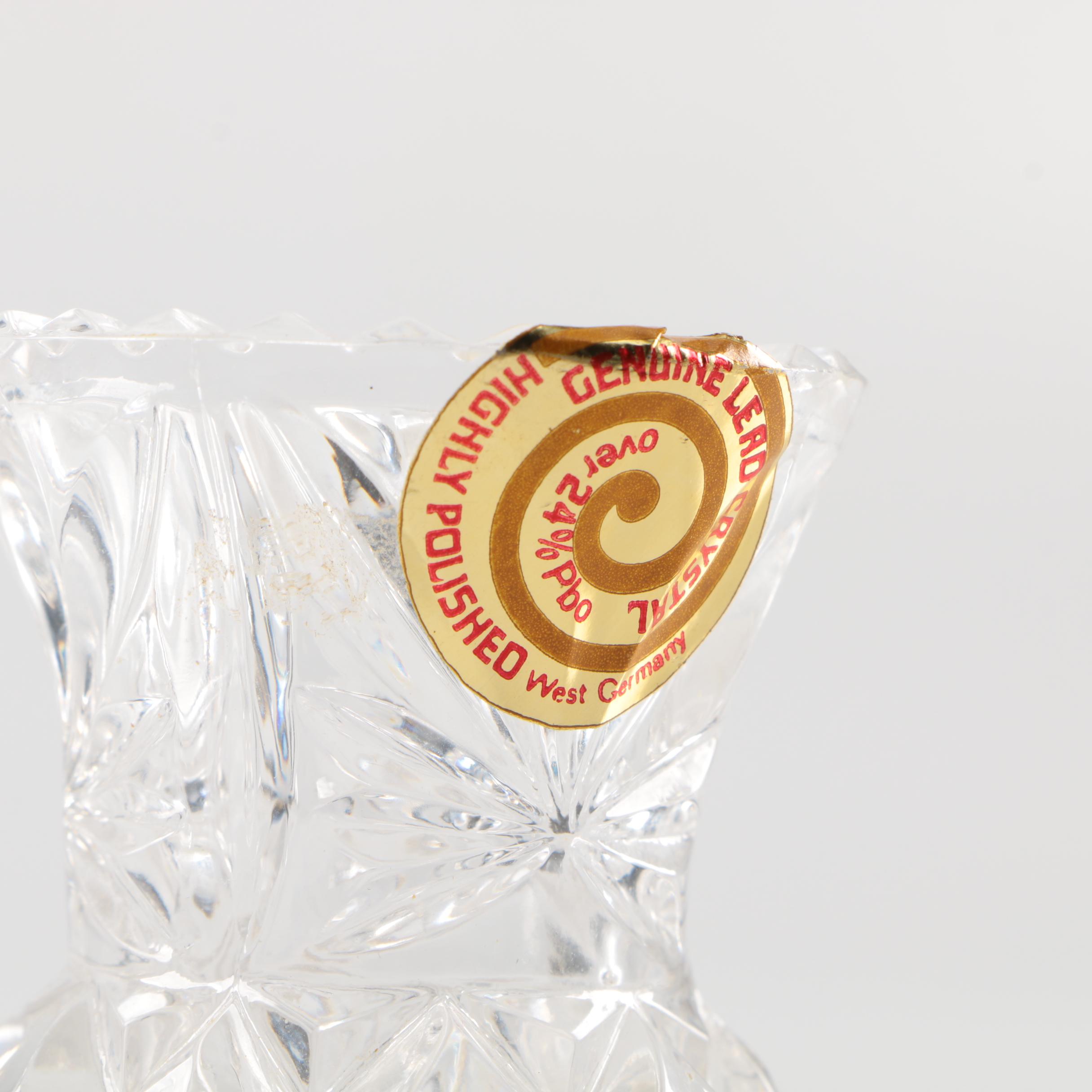 Assorted Crystal and Glass Toothpick Holders