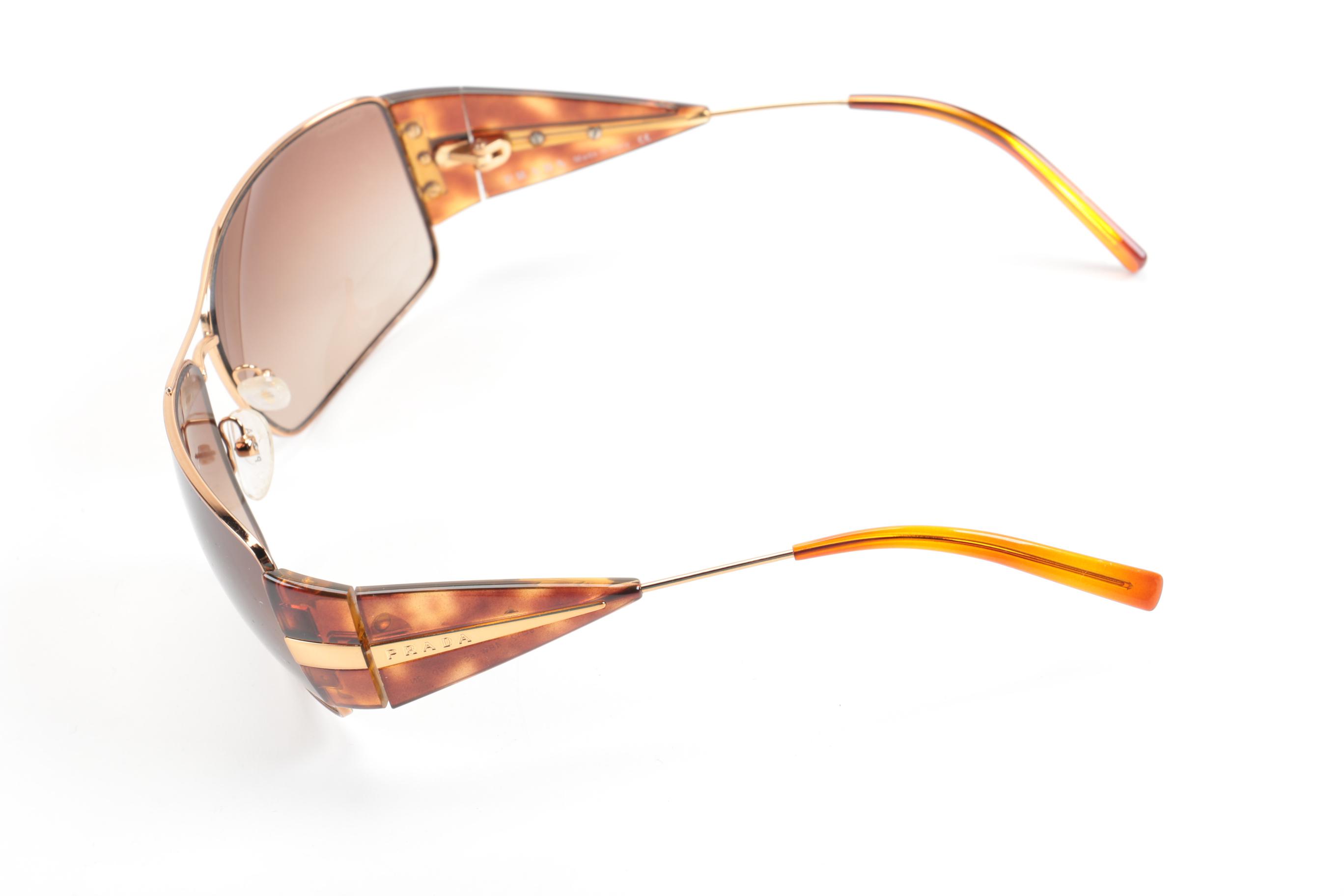 Prada Tortoise Style Sunglasses