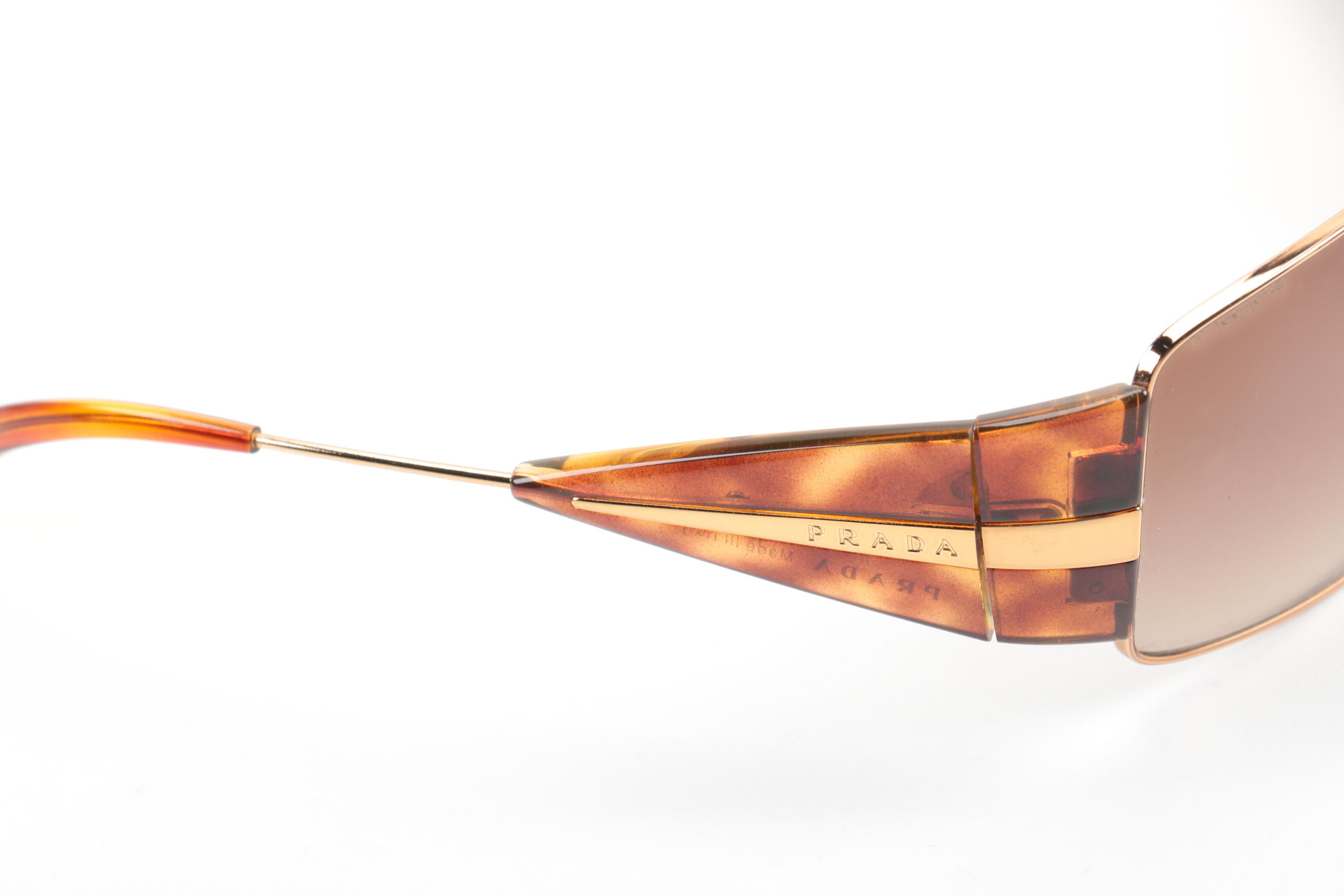Prada Tortoise Style Sunglasses