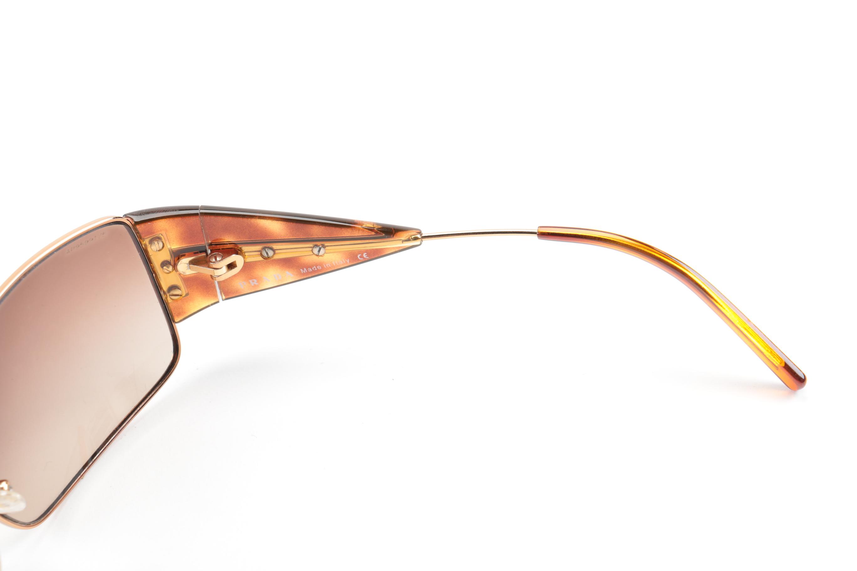 Prada Tortoise Style Sunglasses