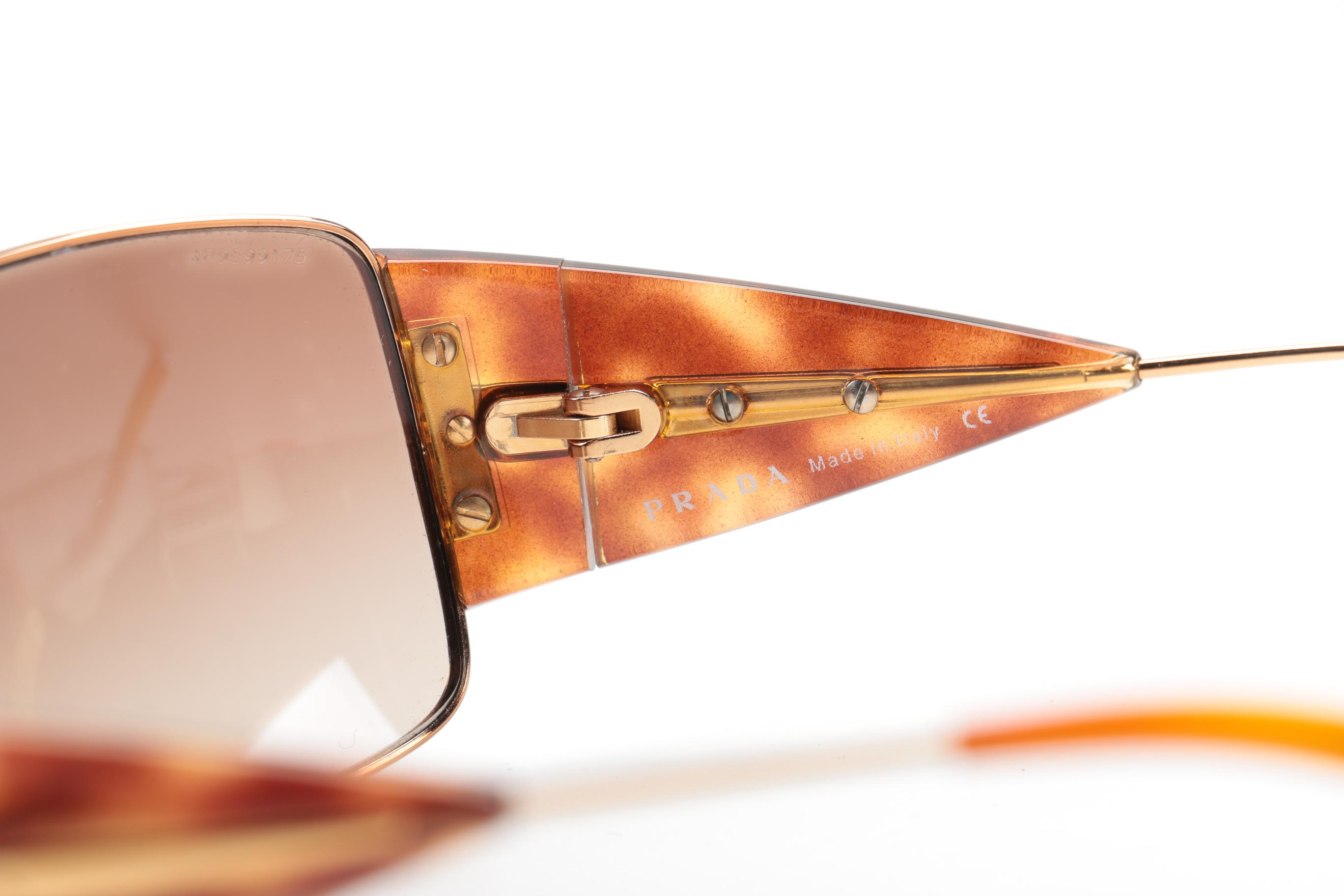 Prada Tortoise Style Sunglasses