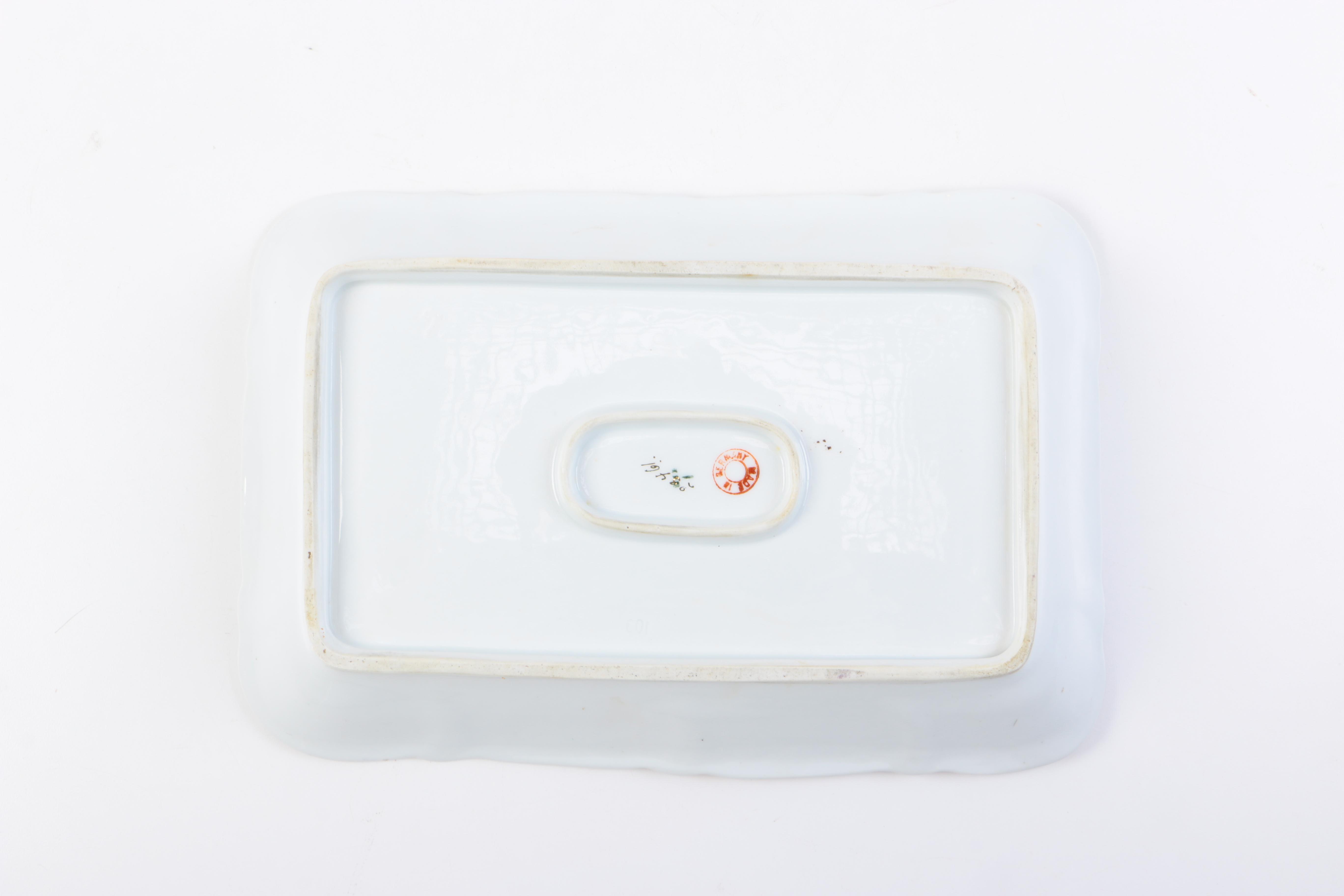 Winterling Footed Tea Cups and Serving Tray