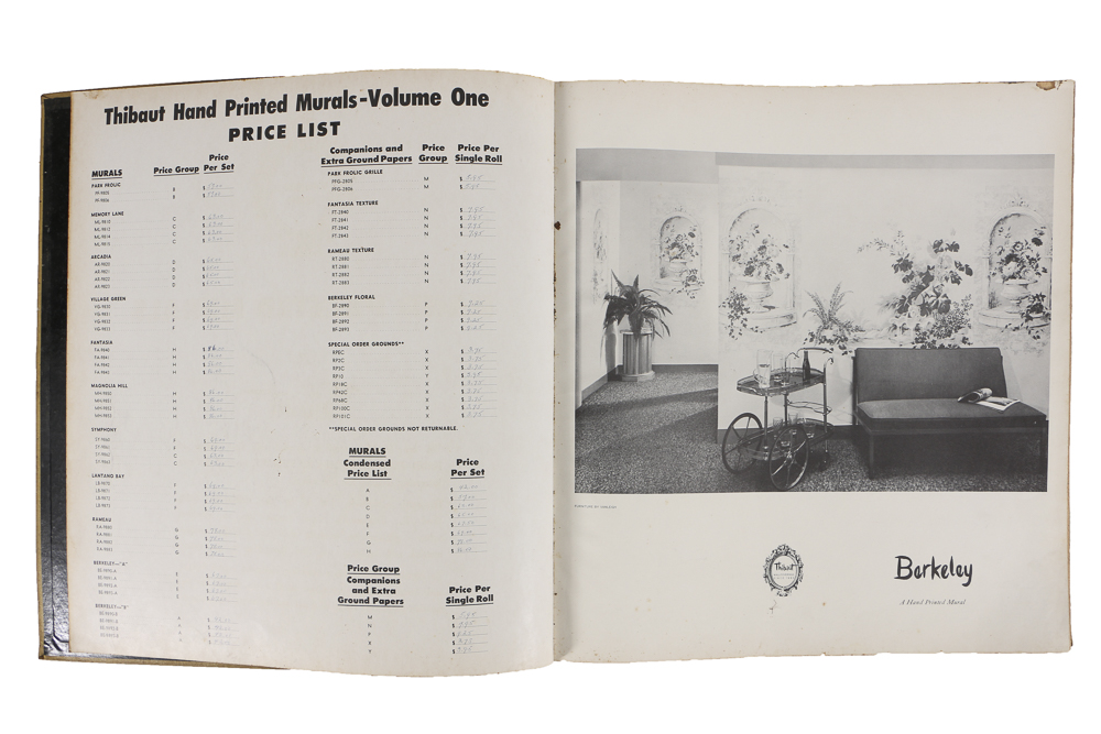 "Thibaut Hand Printed Murals" Volume I Wallpaper Sample Book