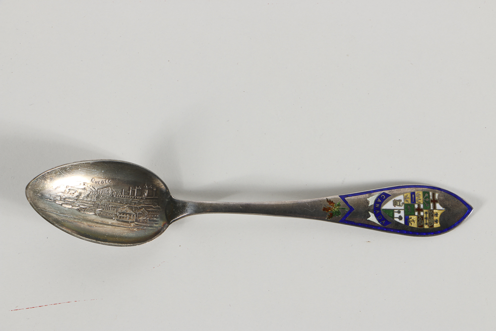 Sterling Silver and Enamel Souvenir Spoons
