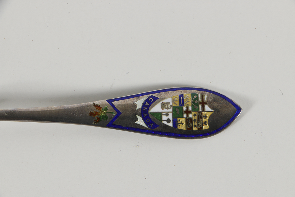 Sterling Silver and Enamel Souvenir Spoons