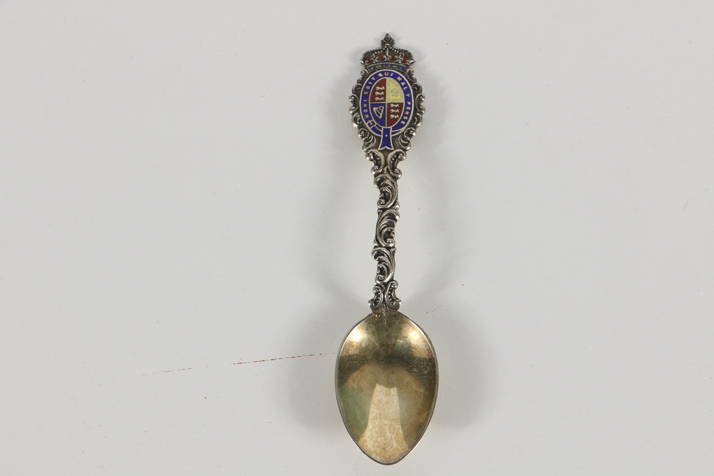 Sterling Silver and Enamel Souvenir Spoons