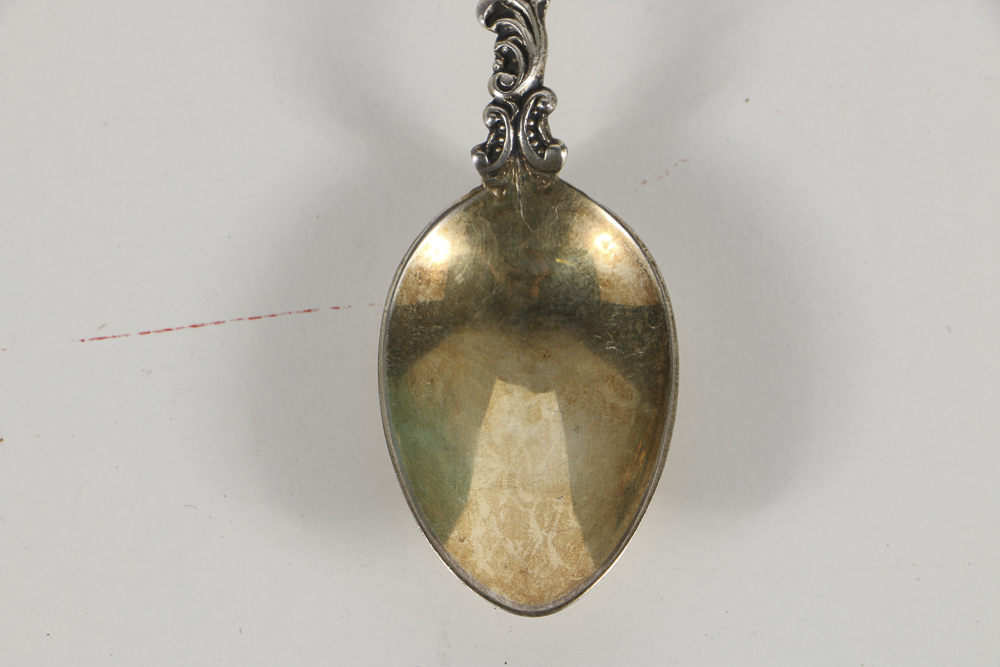 Sterling Silver and Enamel Souvenir Spoons