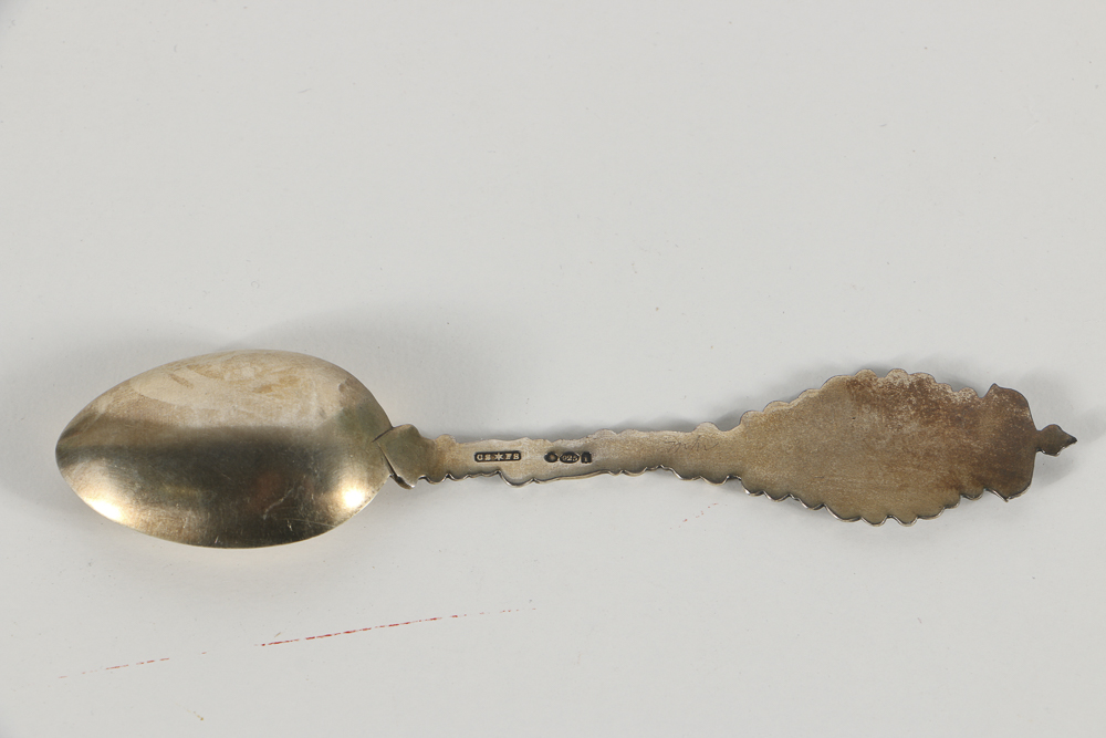 Sterling Silver and Enamel Souvenir Spoons