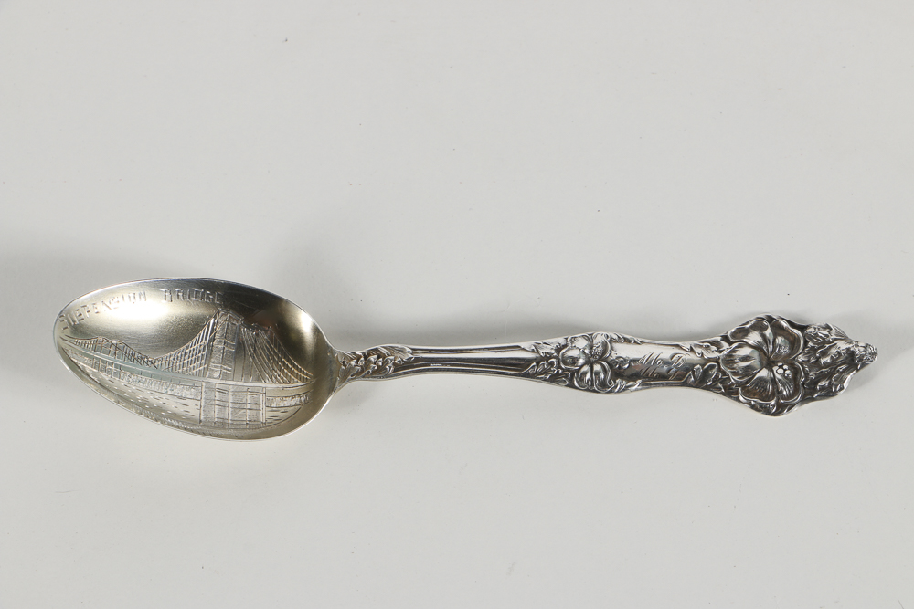 Collection of Thirteen Sterling Silver Ohio Souvenir Spoons