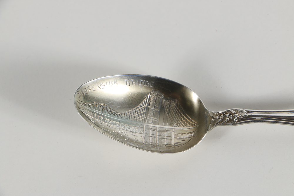 Collection of Thirteen Sterling Silver Ohio Souvenir Spoons