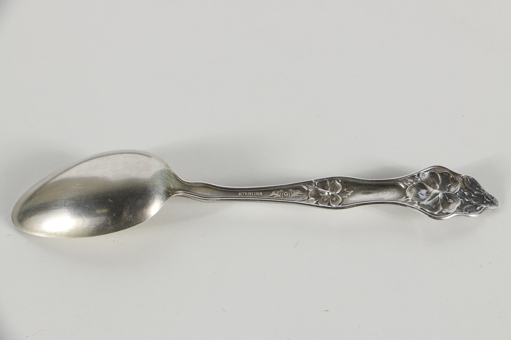 Collection of Thirteen Sterling Silver Ohio Souvenir Spoons