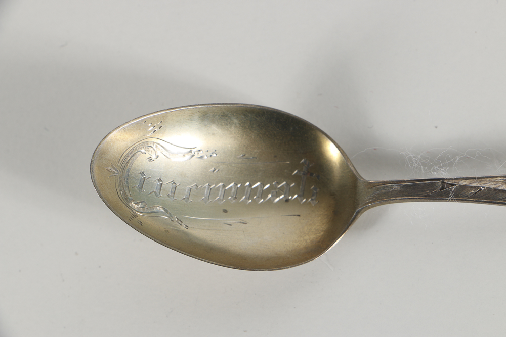 Collection of Thirteen Sterling Silver Ohio Souvenir Spoons