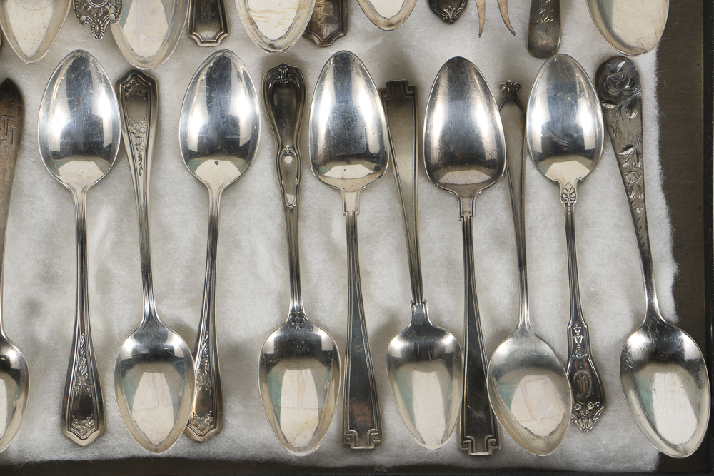Assortment of Vintage Sterling Silver Spoons Featuring Whiting