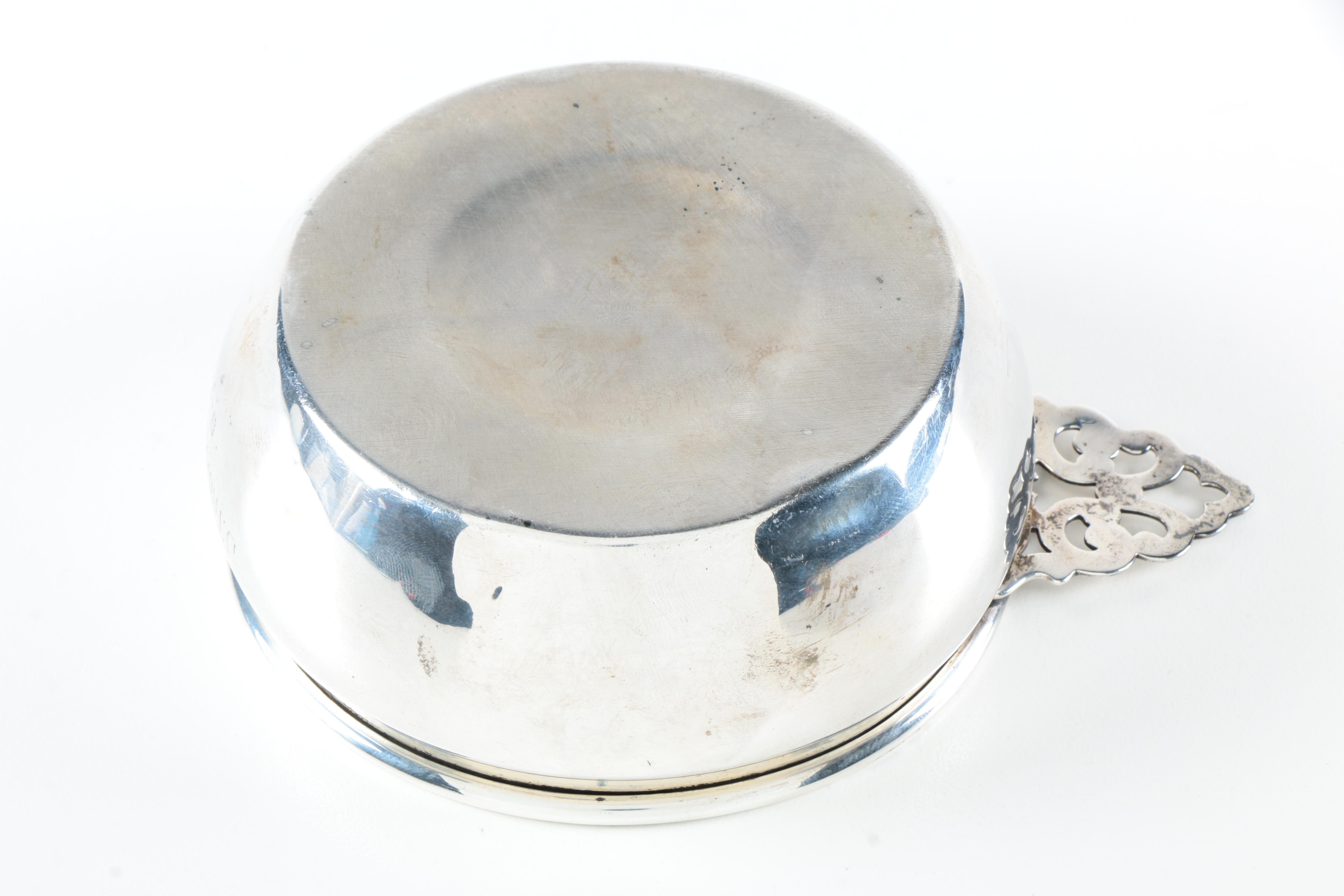 Manchester Silver Co. Sterling Silver Porringer