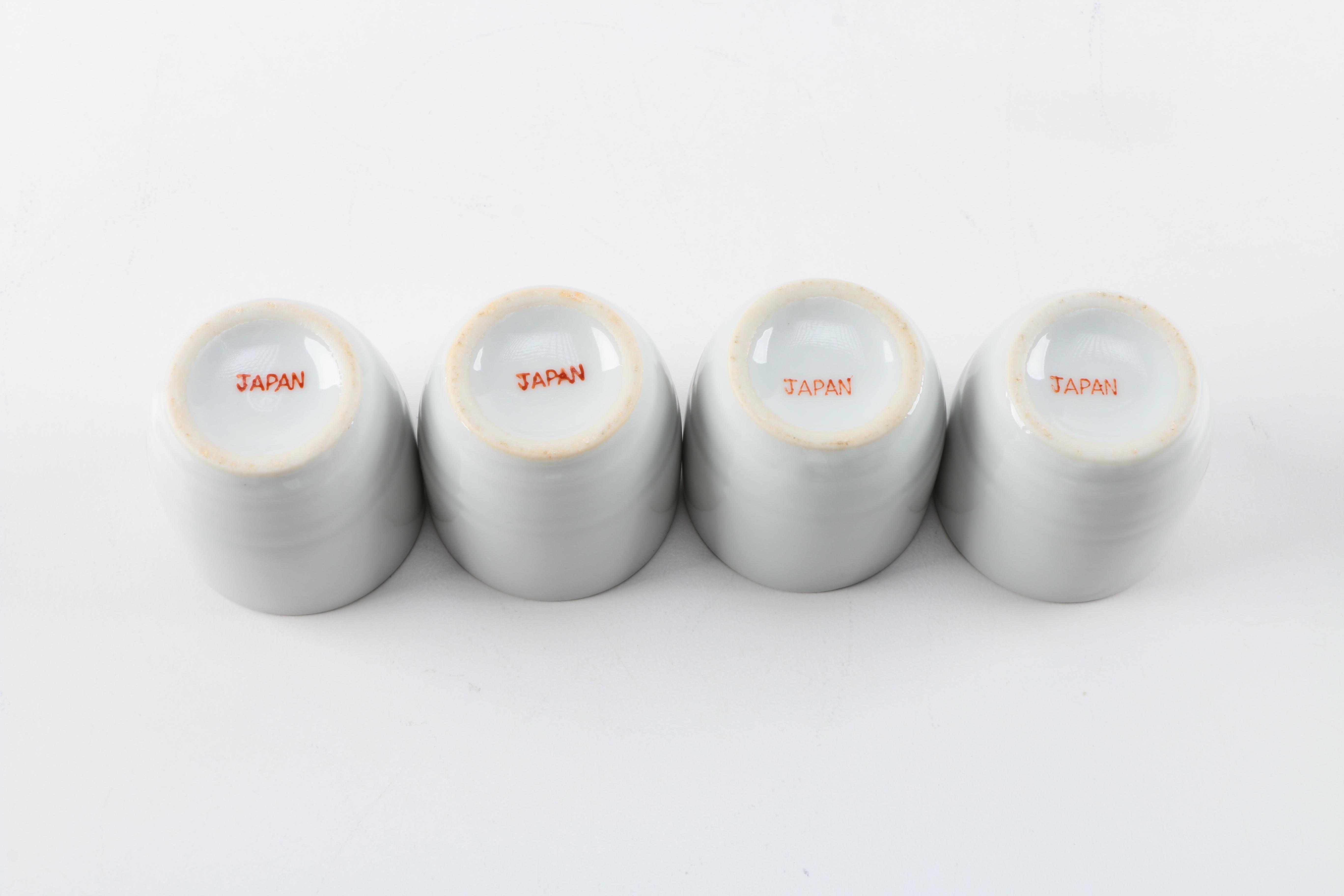 Floral Themed Sake Set