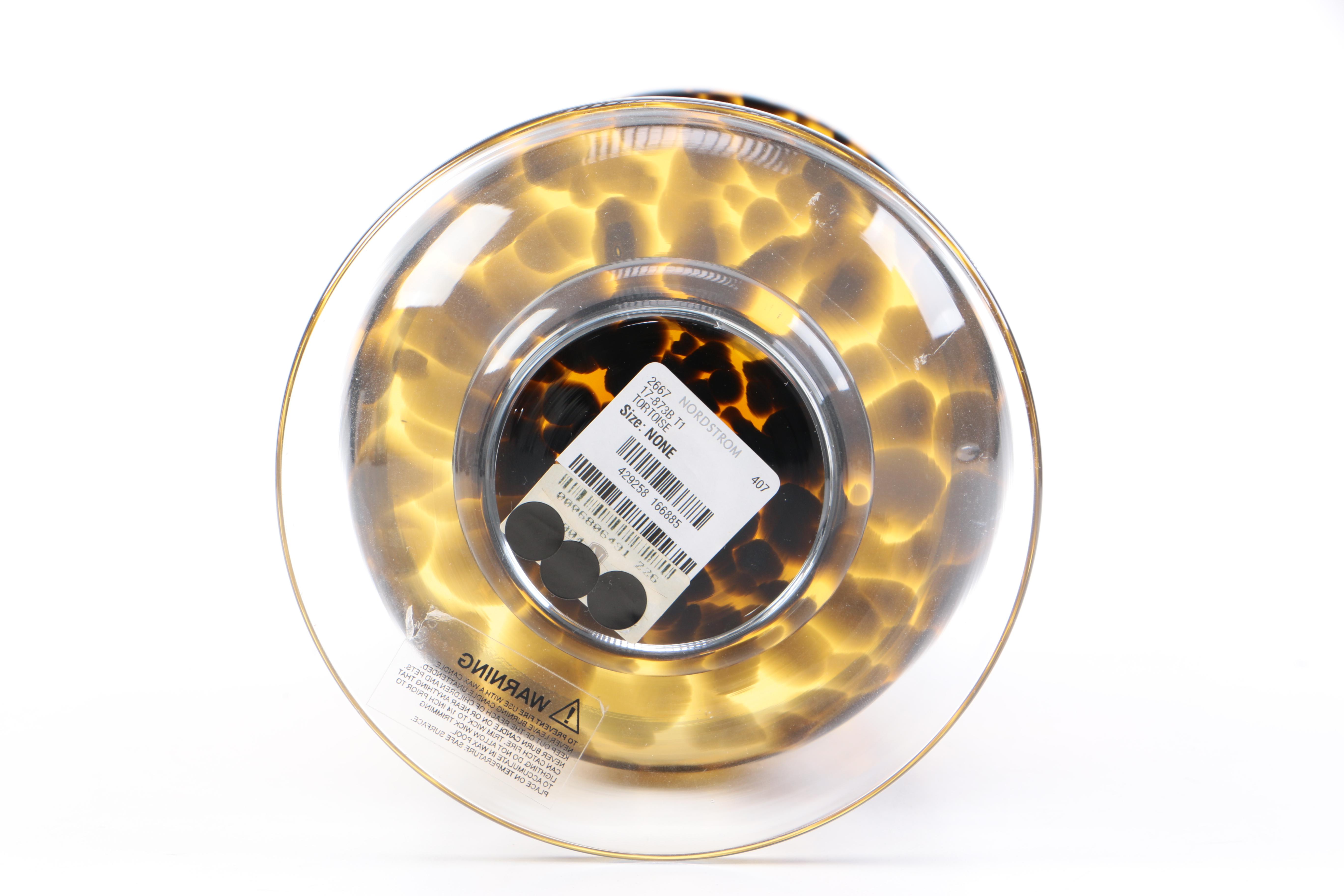 Tortoise Style Glass Vase