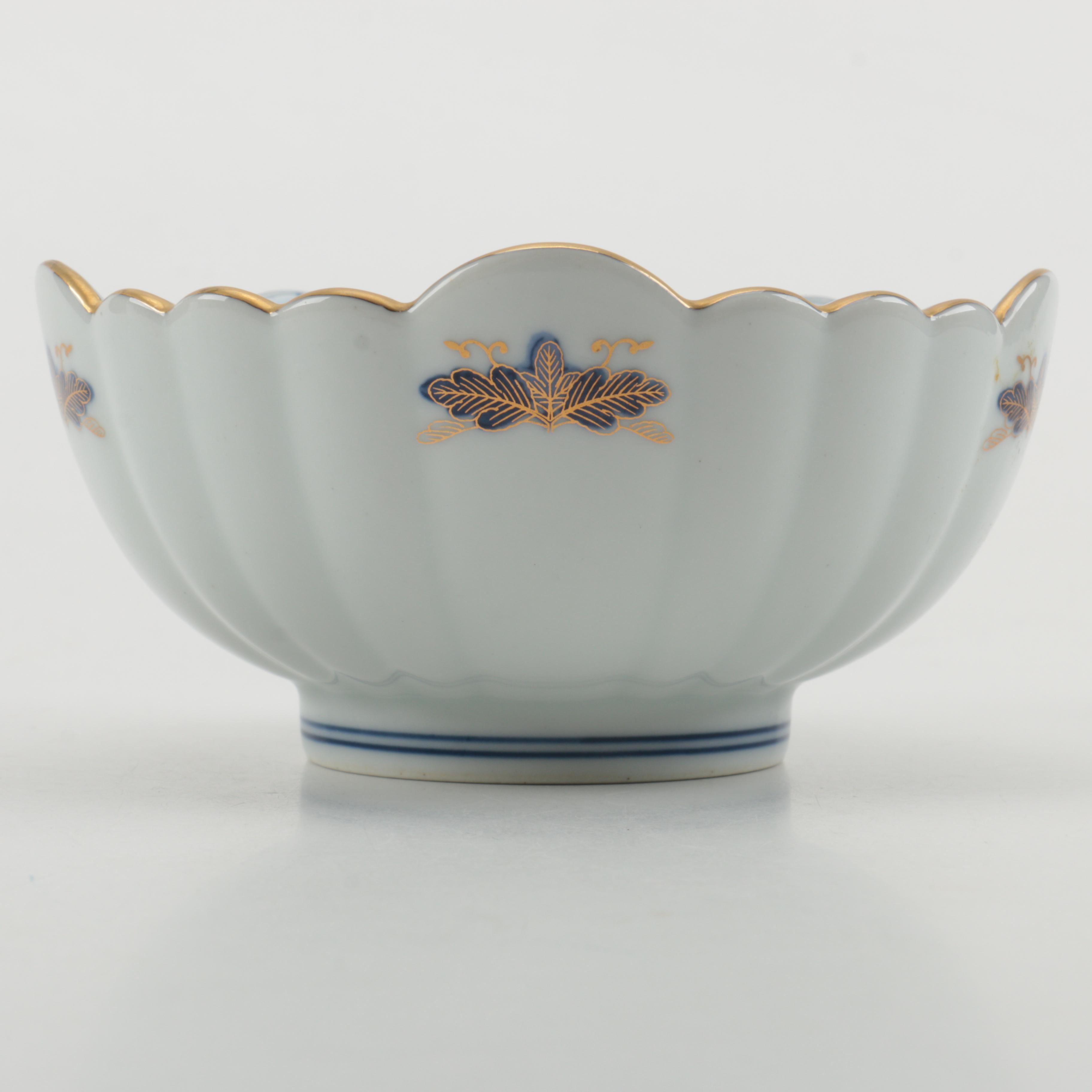 Japanese Seizan Kiln Ceramic Serving Bowl