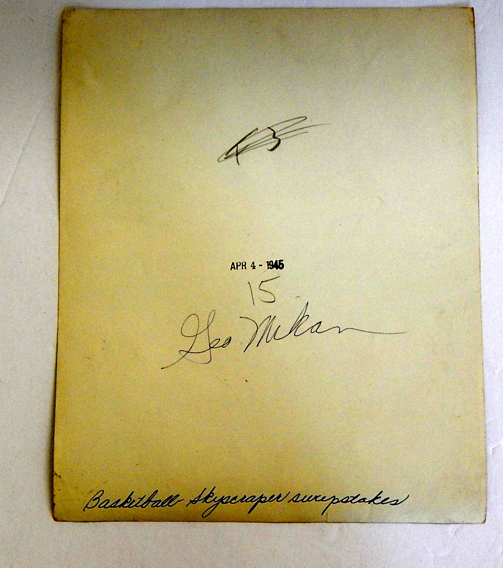 Original 1940s George Mikan Photograph