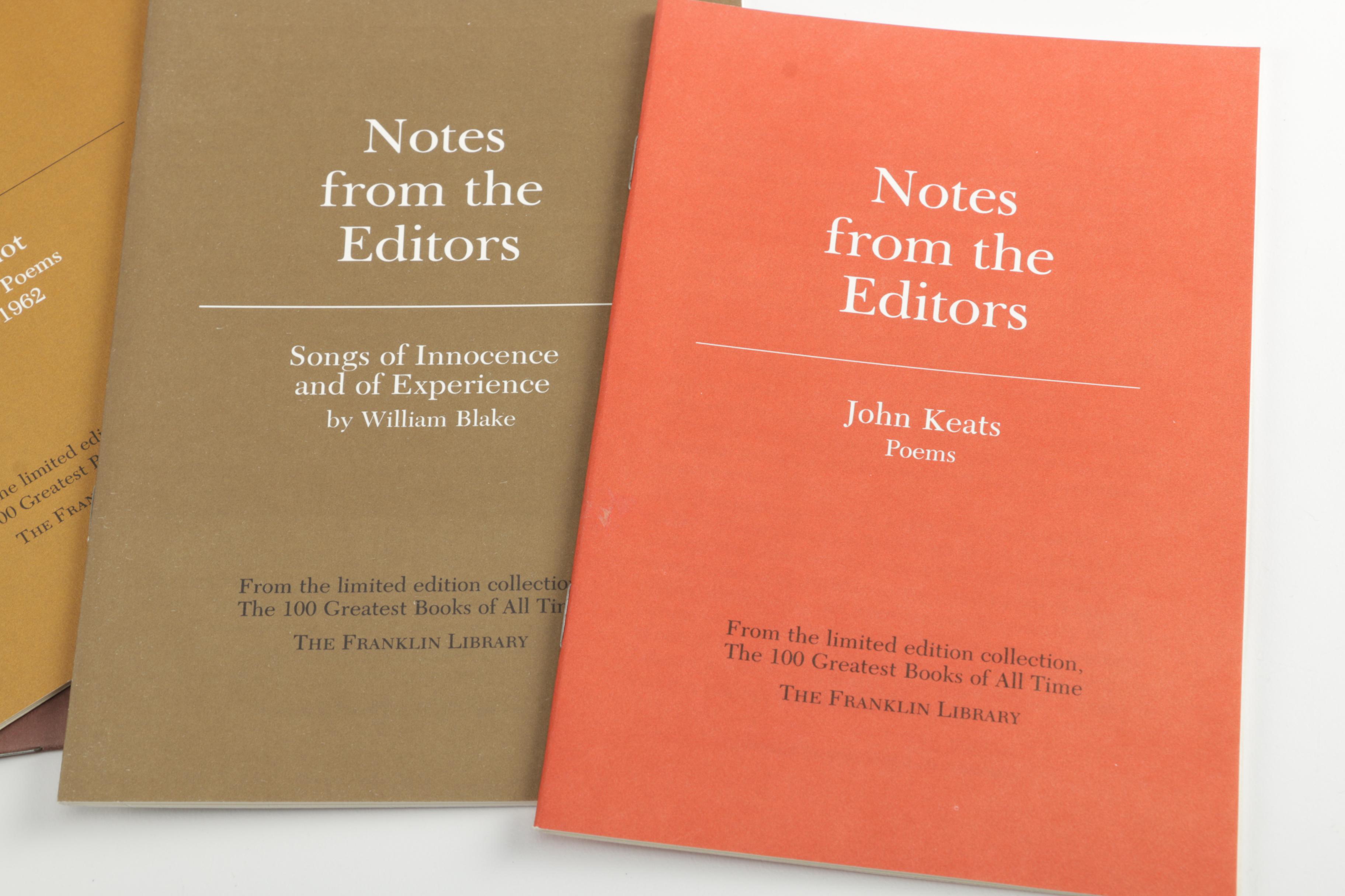 Franklin Library Editions of Poetry Works