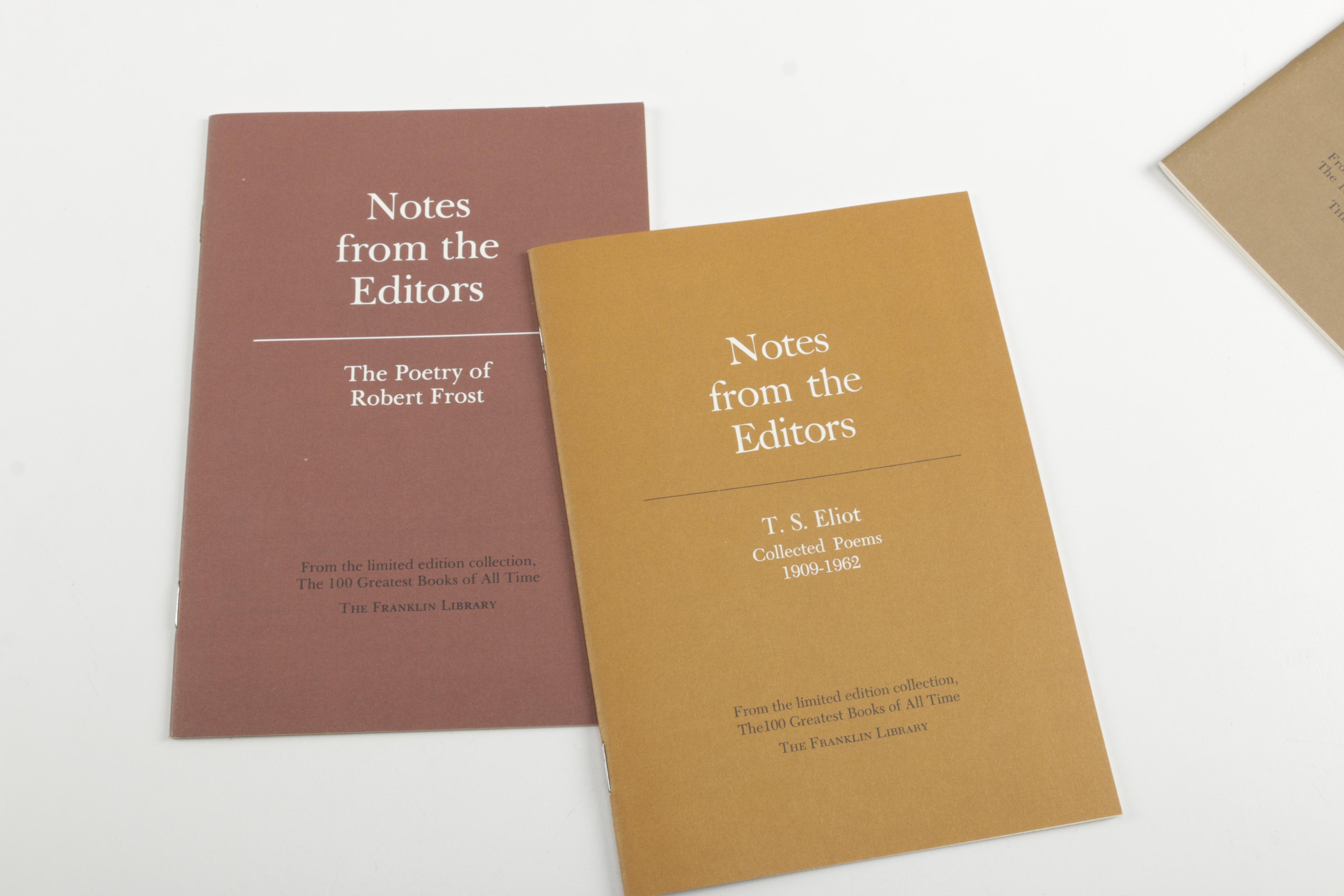 Franklin Library Editions of Poetry Works