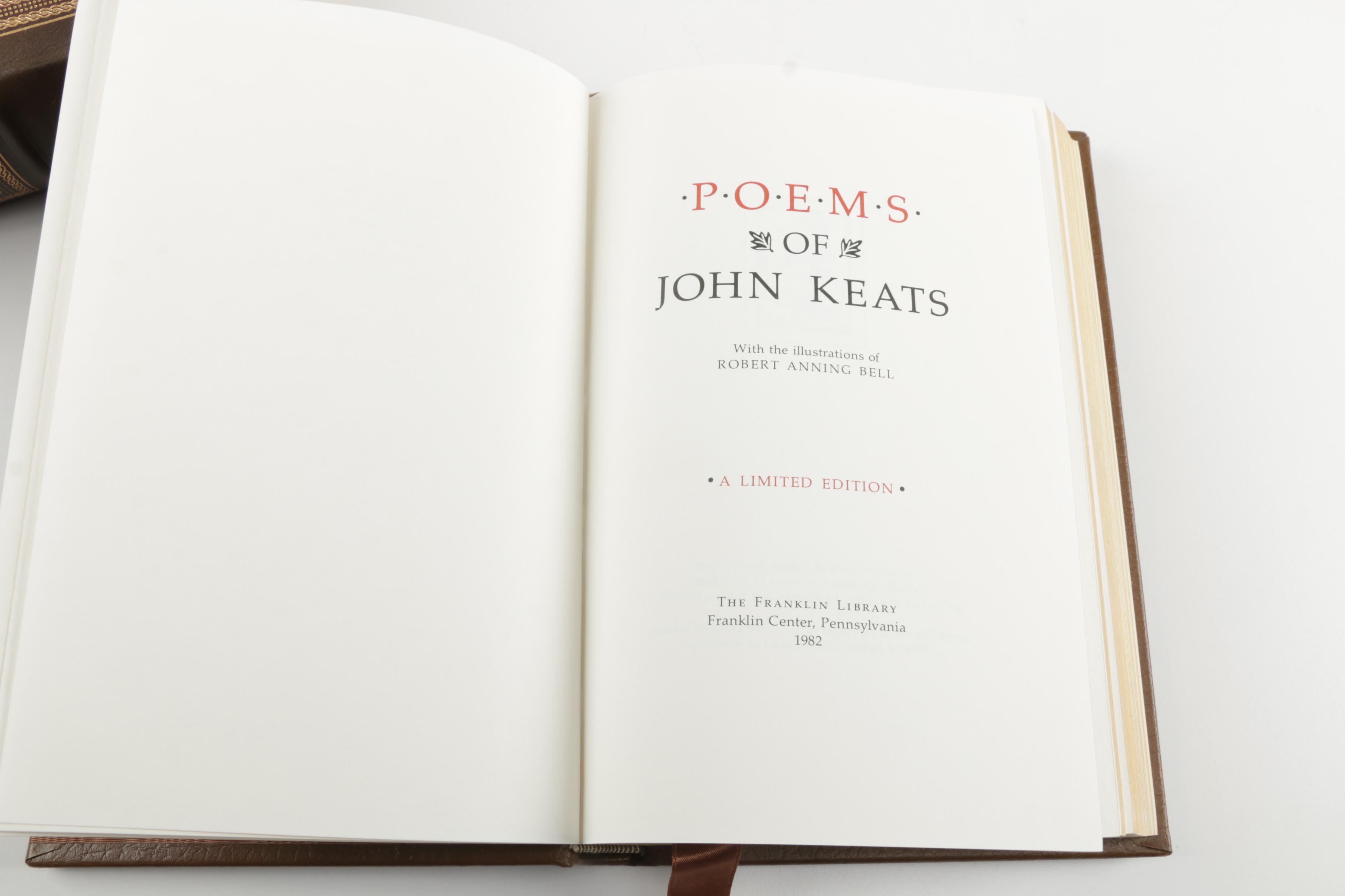Franklin Library Editions of Poetry Works