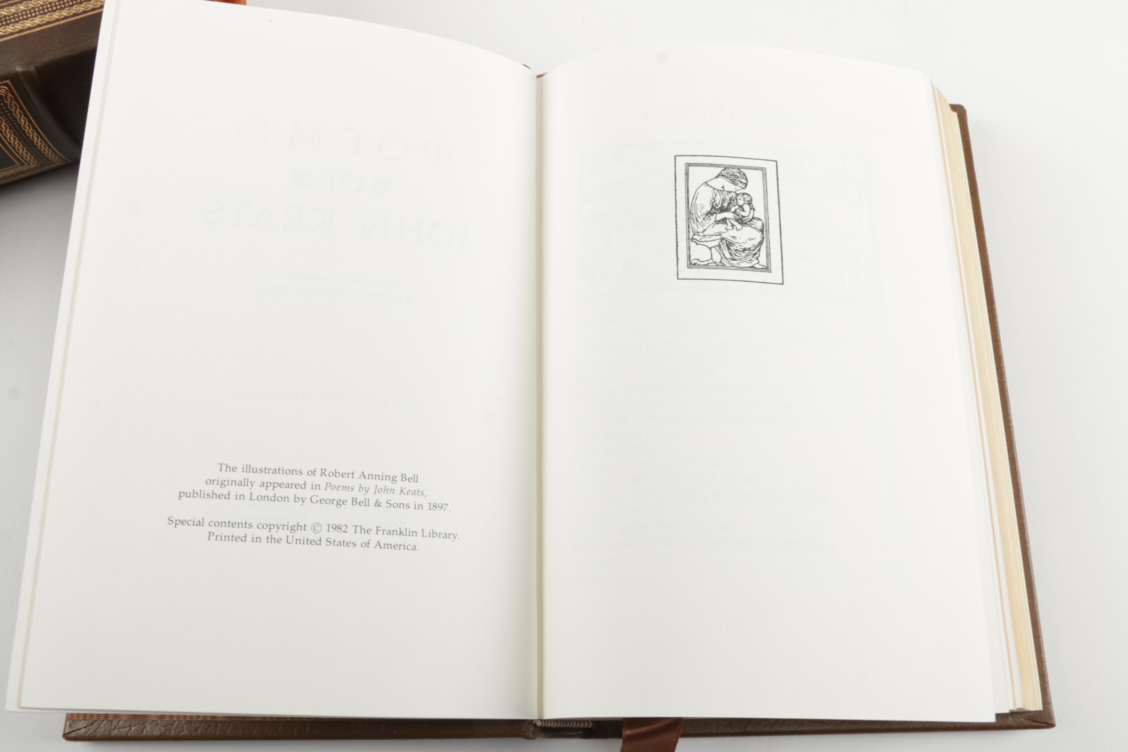 Franklin Library Editions of Poetry Works