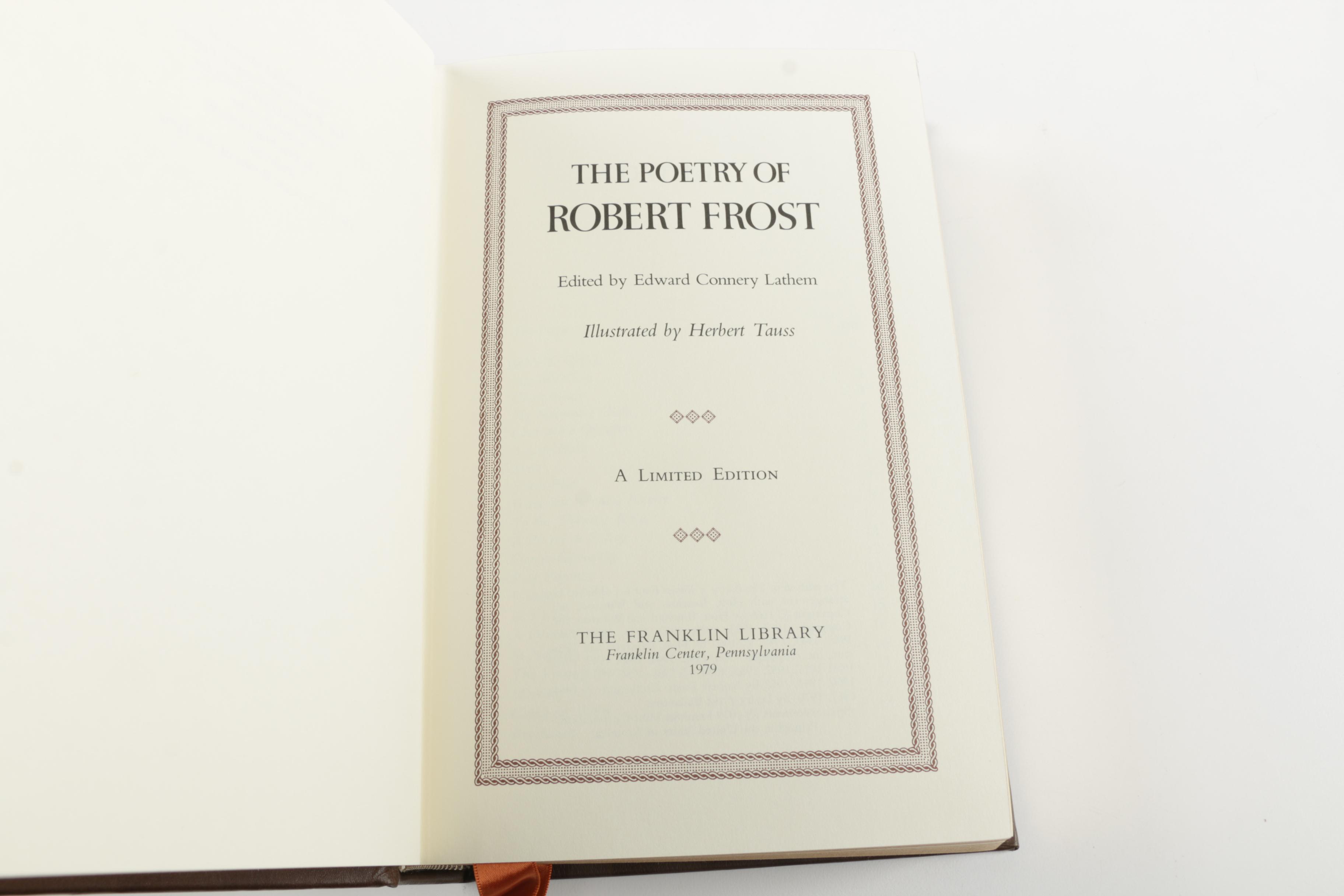 Franklin Library Editions of Poetry Works