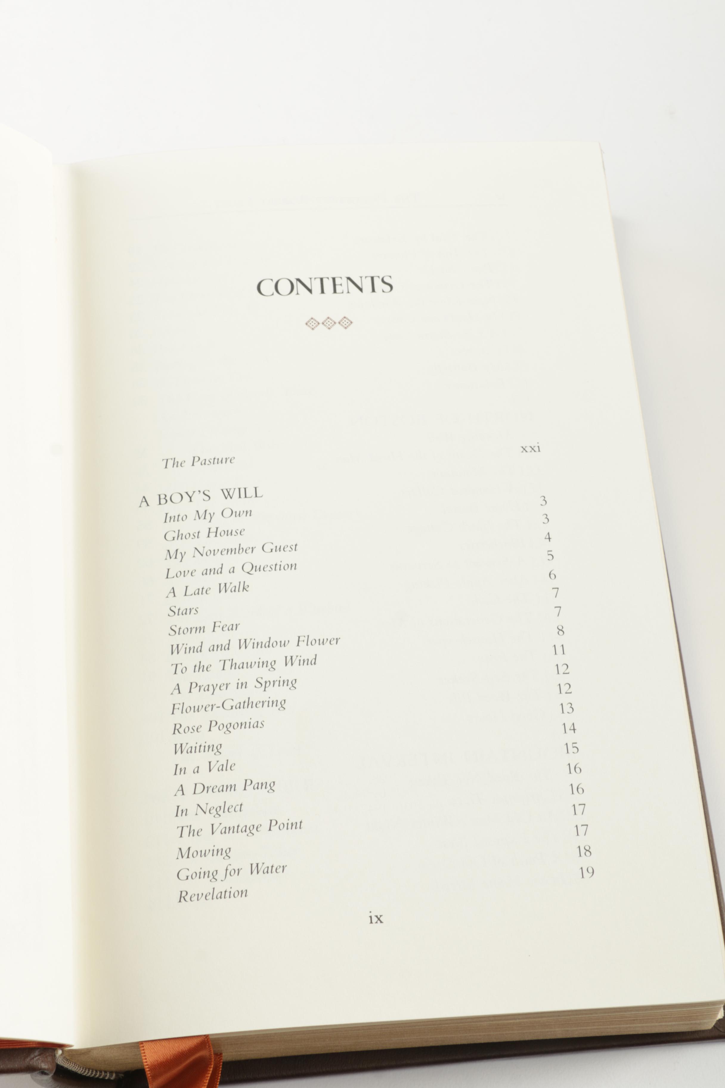 Franklin Library Editions of Poetry Works