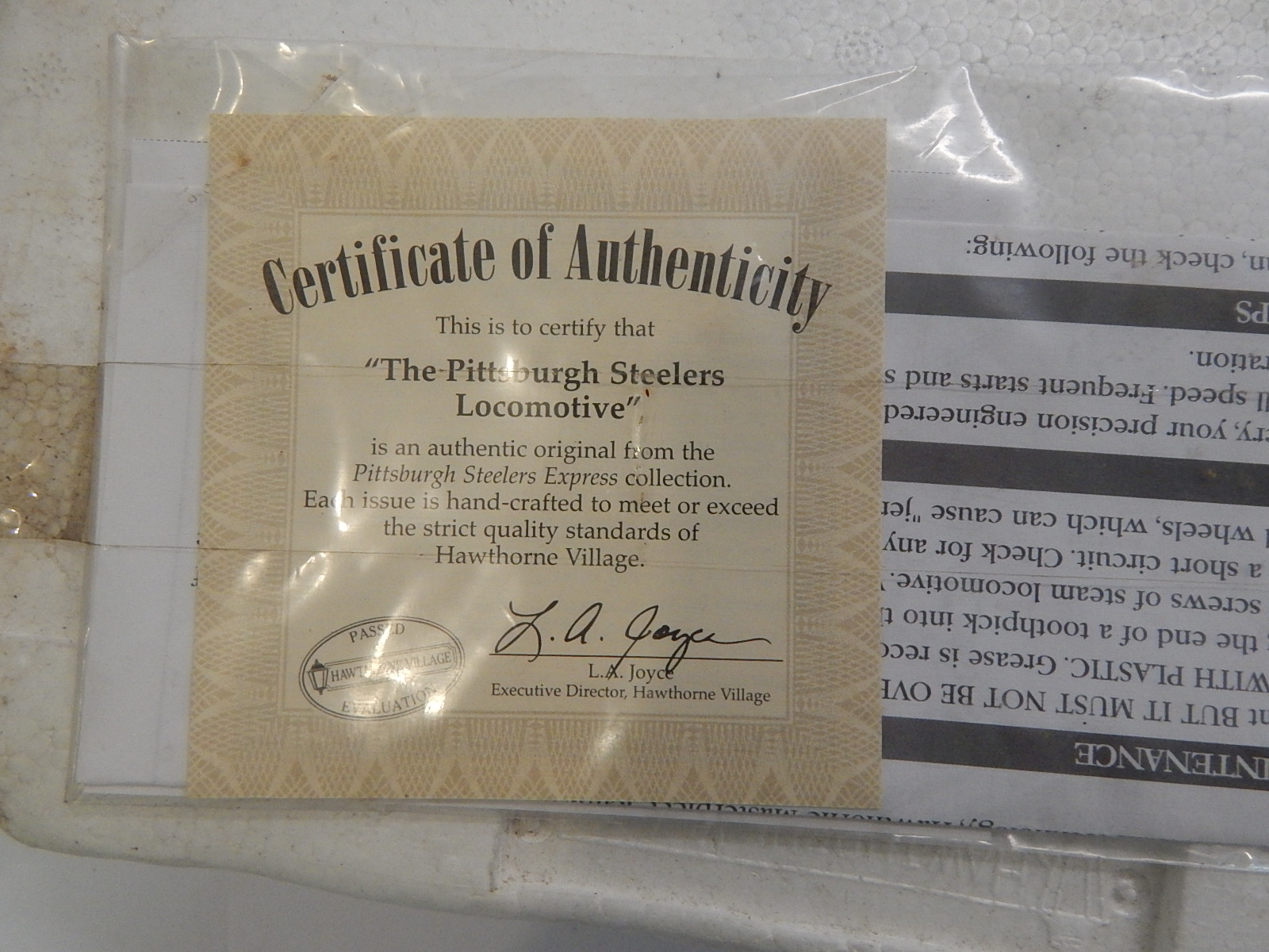 Hawthorne Village NFL Pittsburgh Steelers Bachman HO Train Cars