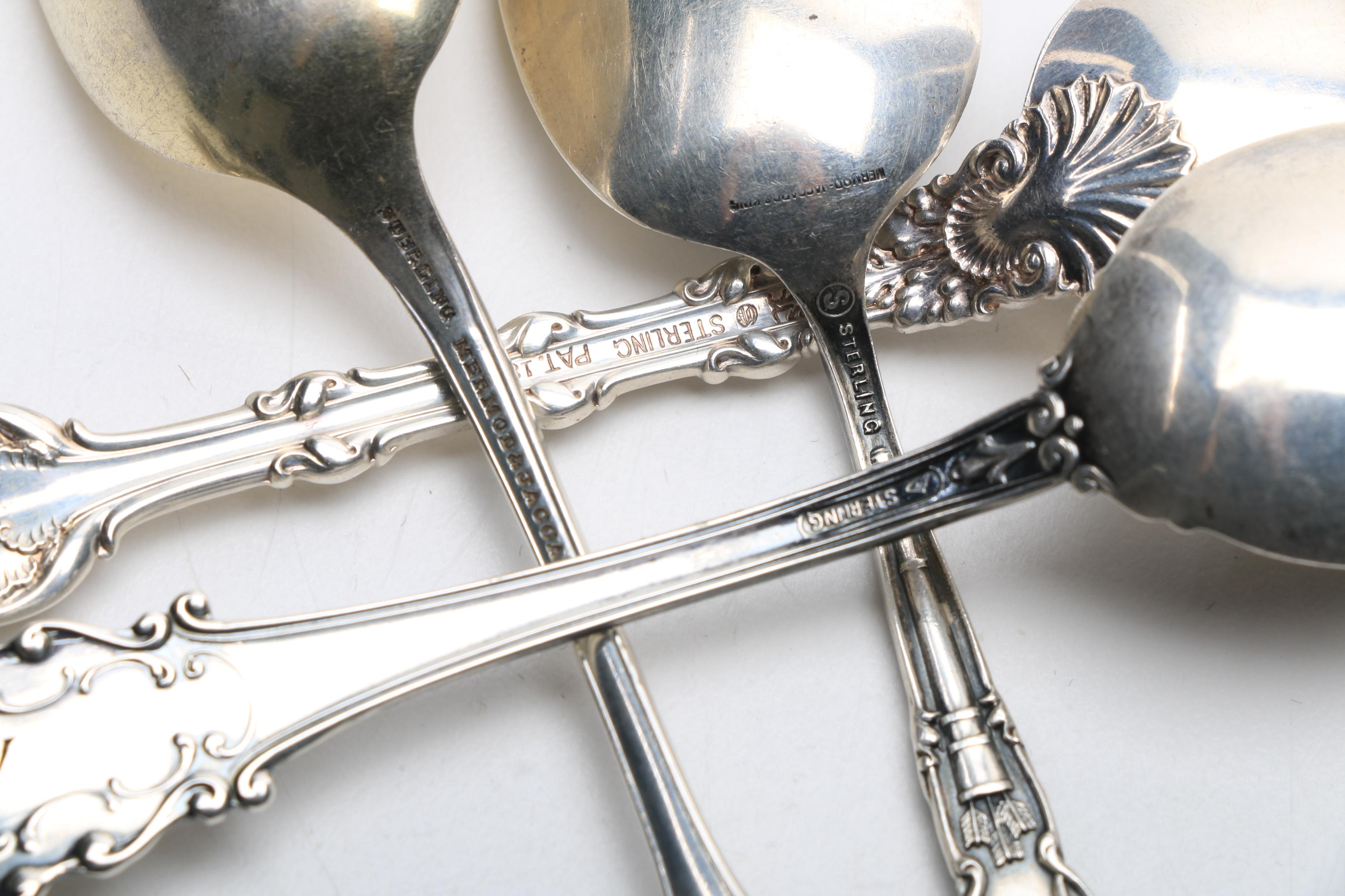 Eleven Sterling Silver Souvenir Spoons