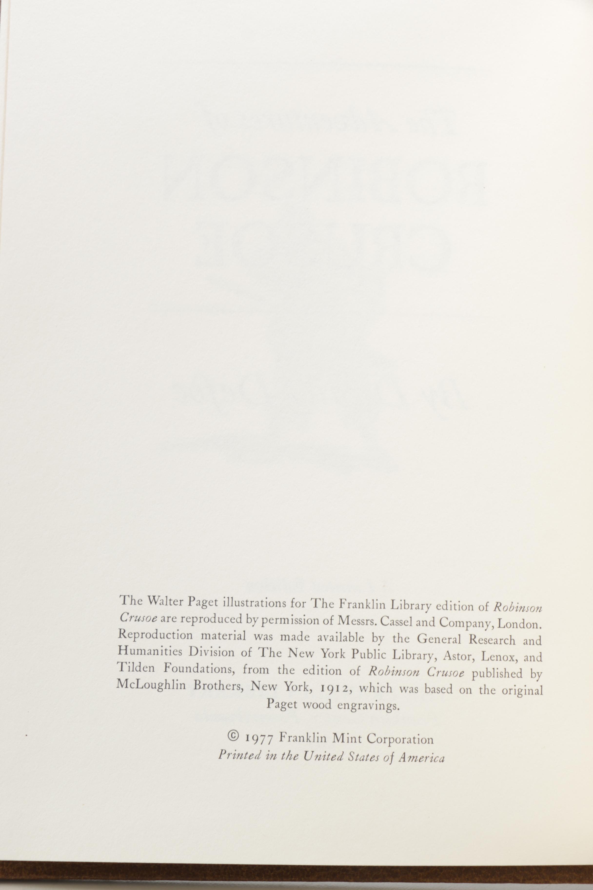 Franklin Library Edition Novels