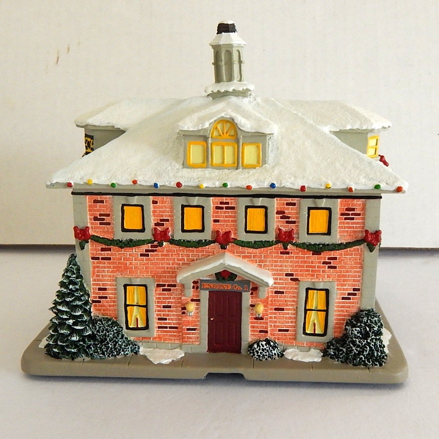 Hawthorne Village "Steelers Fire Station" Christmas Village House