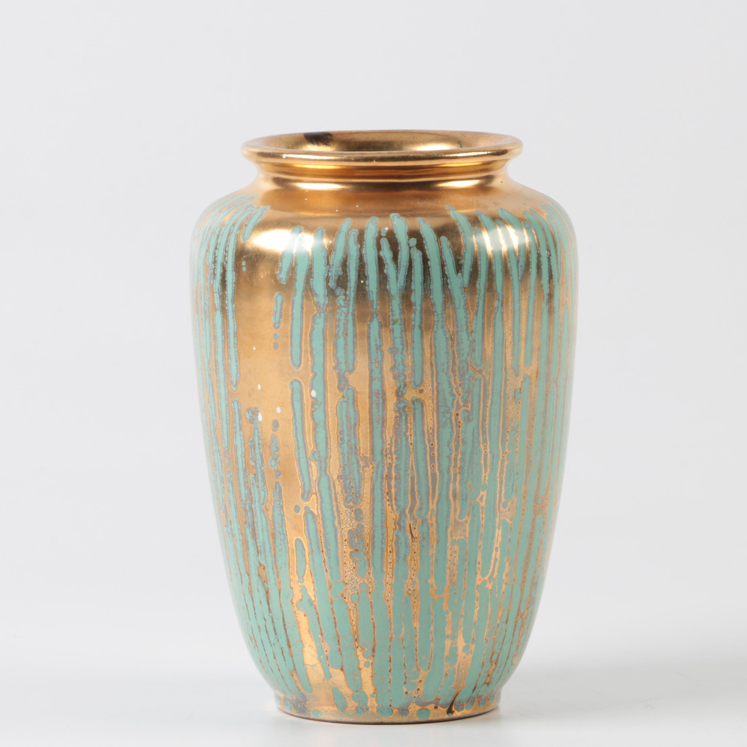 Ceramic Gold Matte Vase
