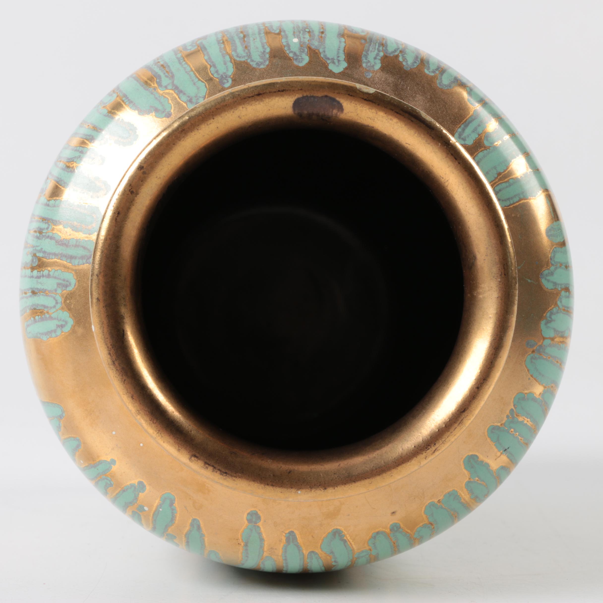 Ceramic Gold Matte Vase