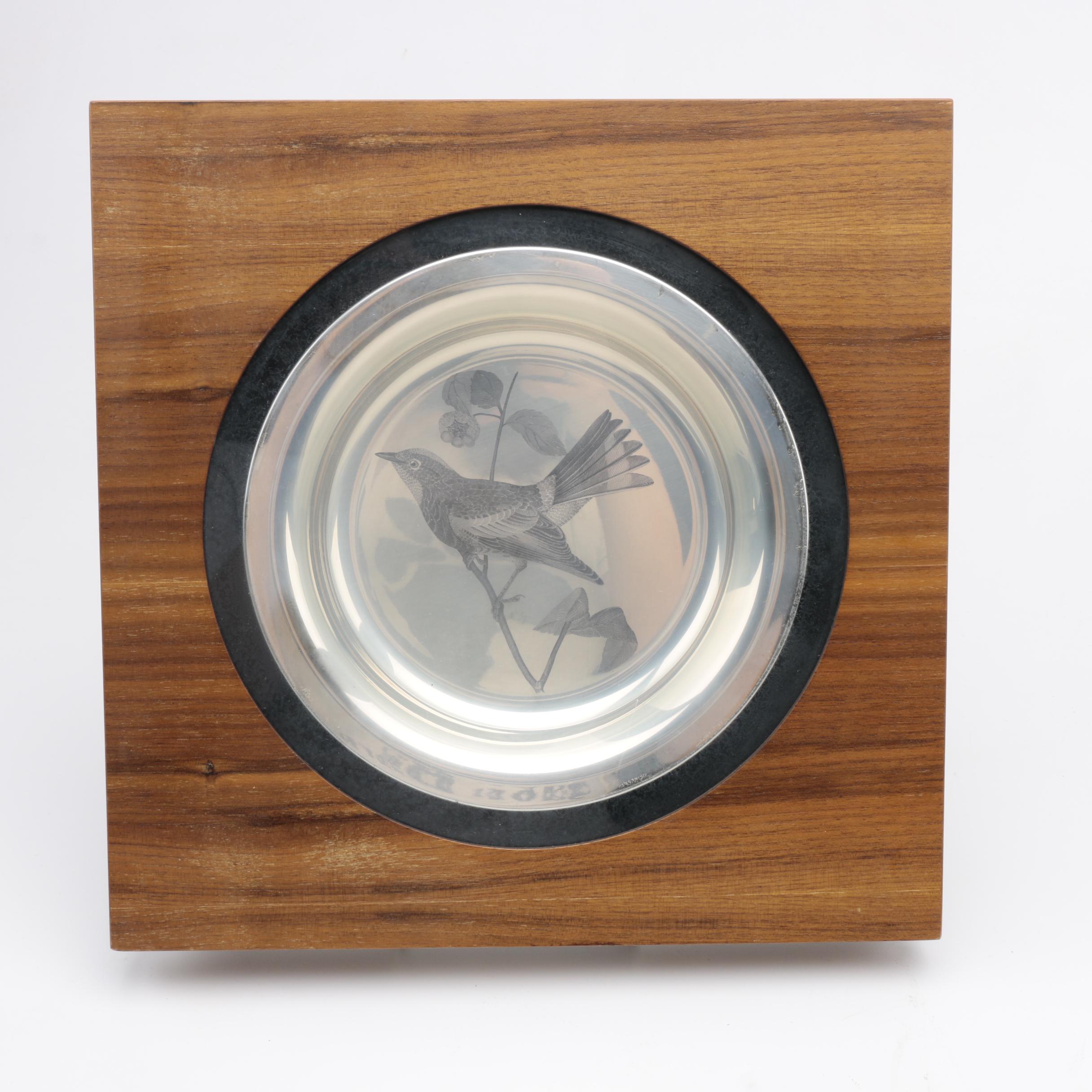 Sterling Silver Plates From the National Audubon Society and The Franklin Mint