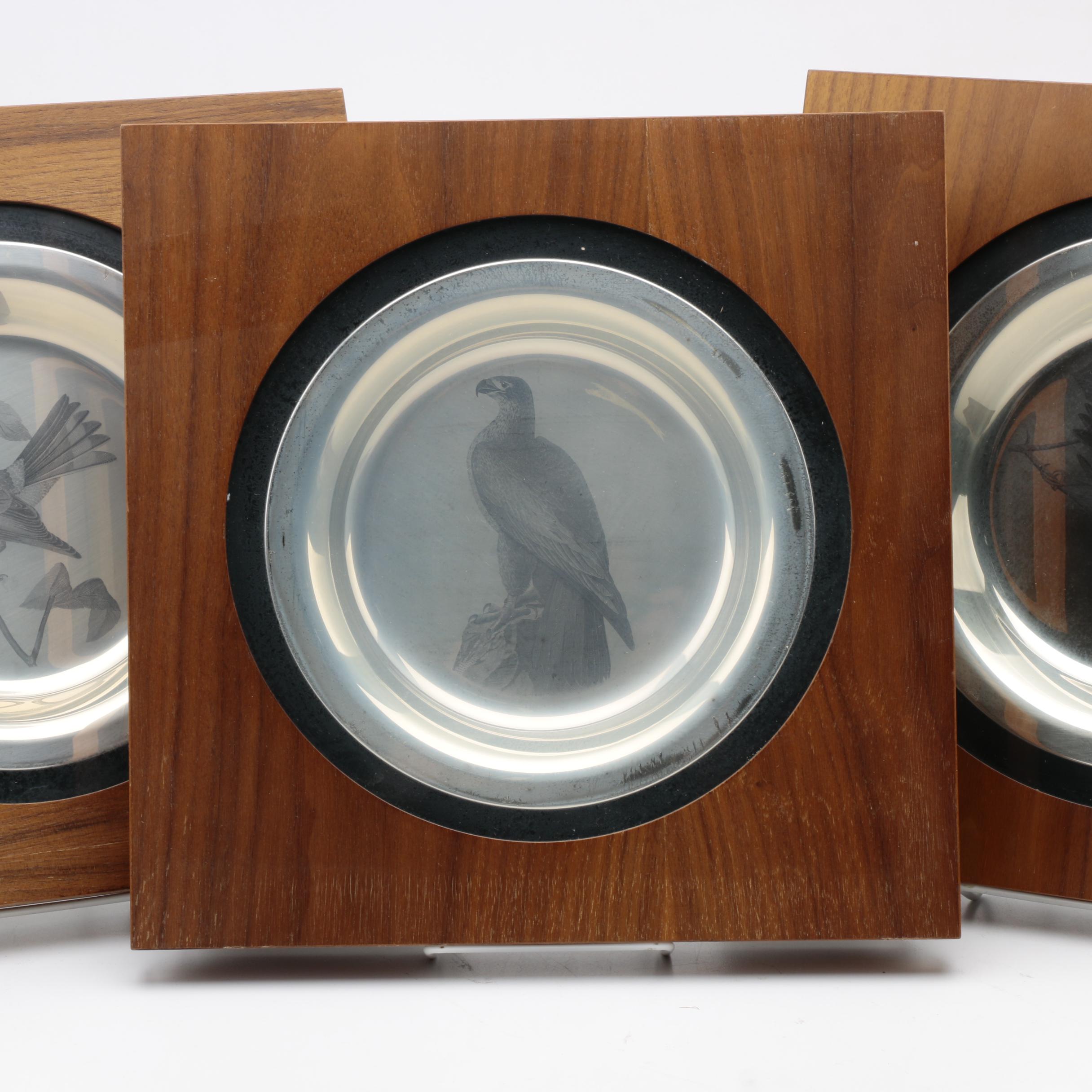 Sterling Silver Plates From the National Audubon Society and The Franklin Mint
