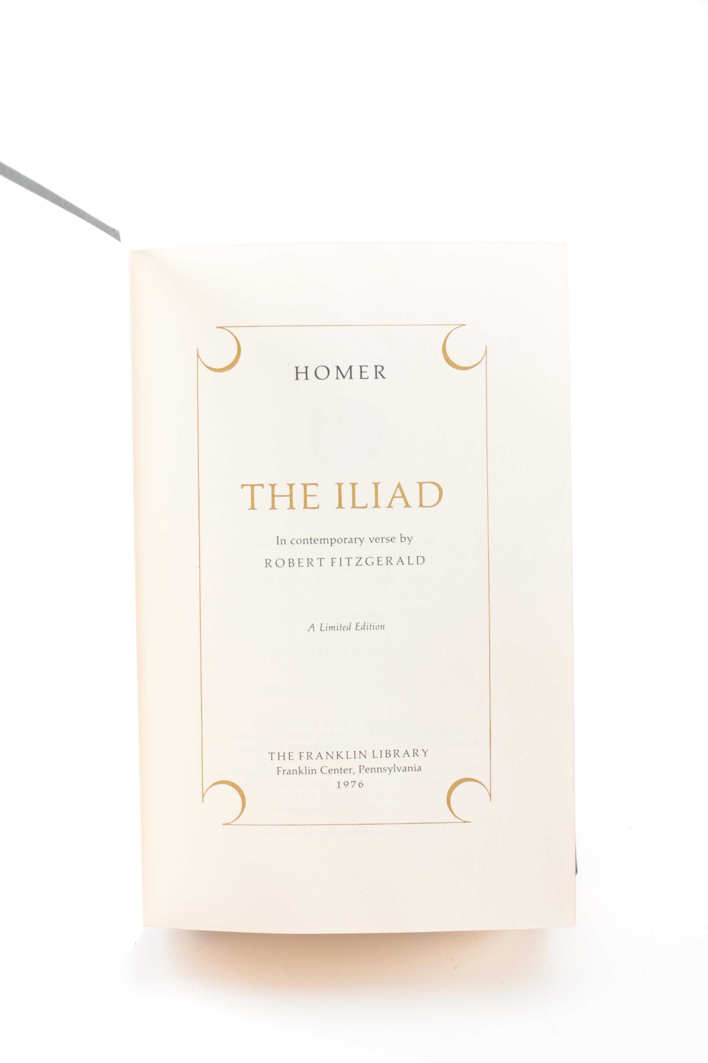 Franklin Library "100 Greatest Books of All Time" Greek Classics