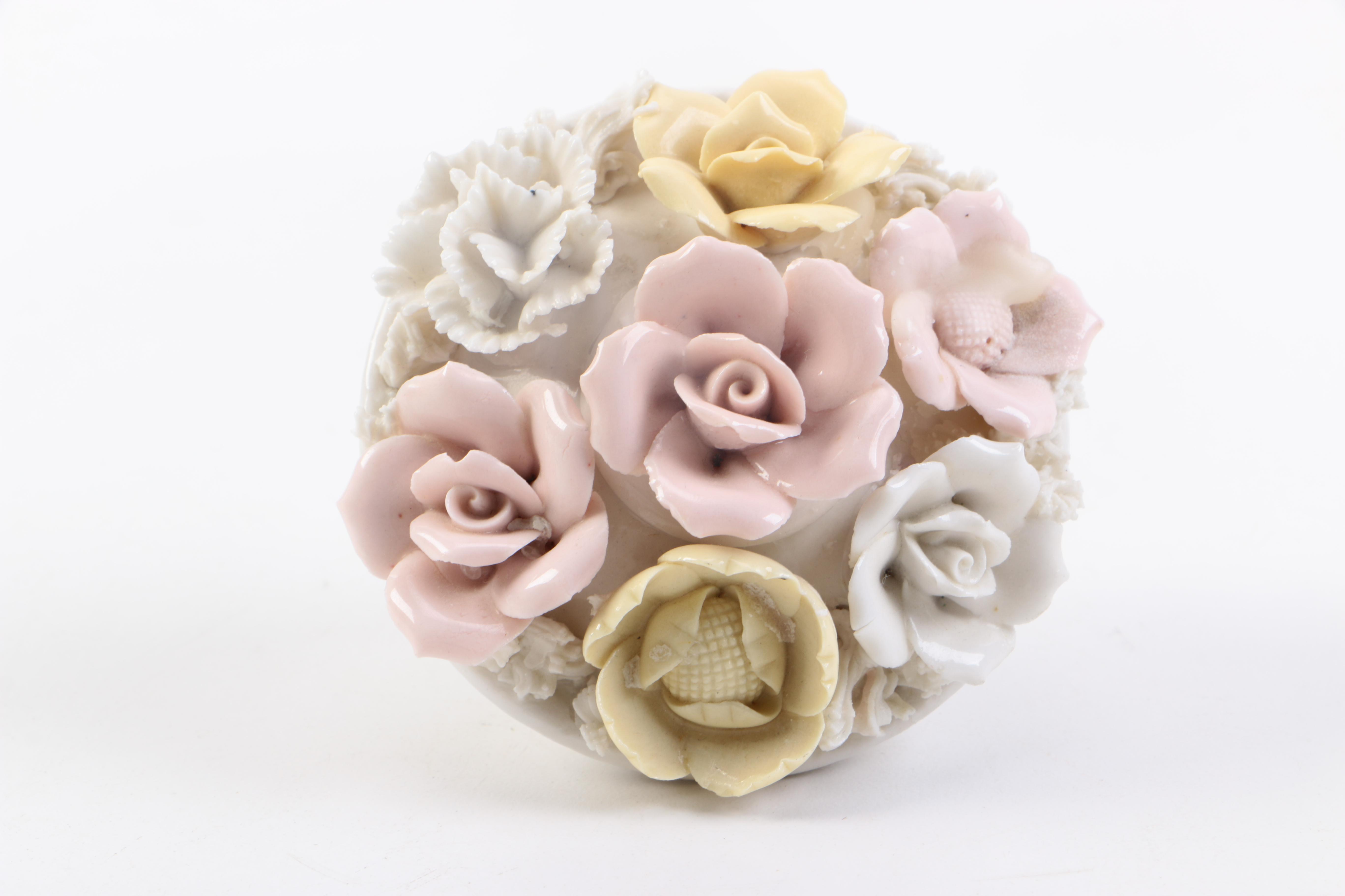 Porcelain Trinket Flowers