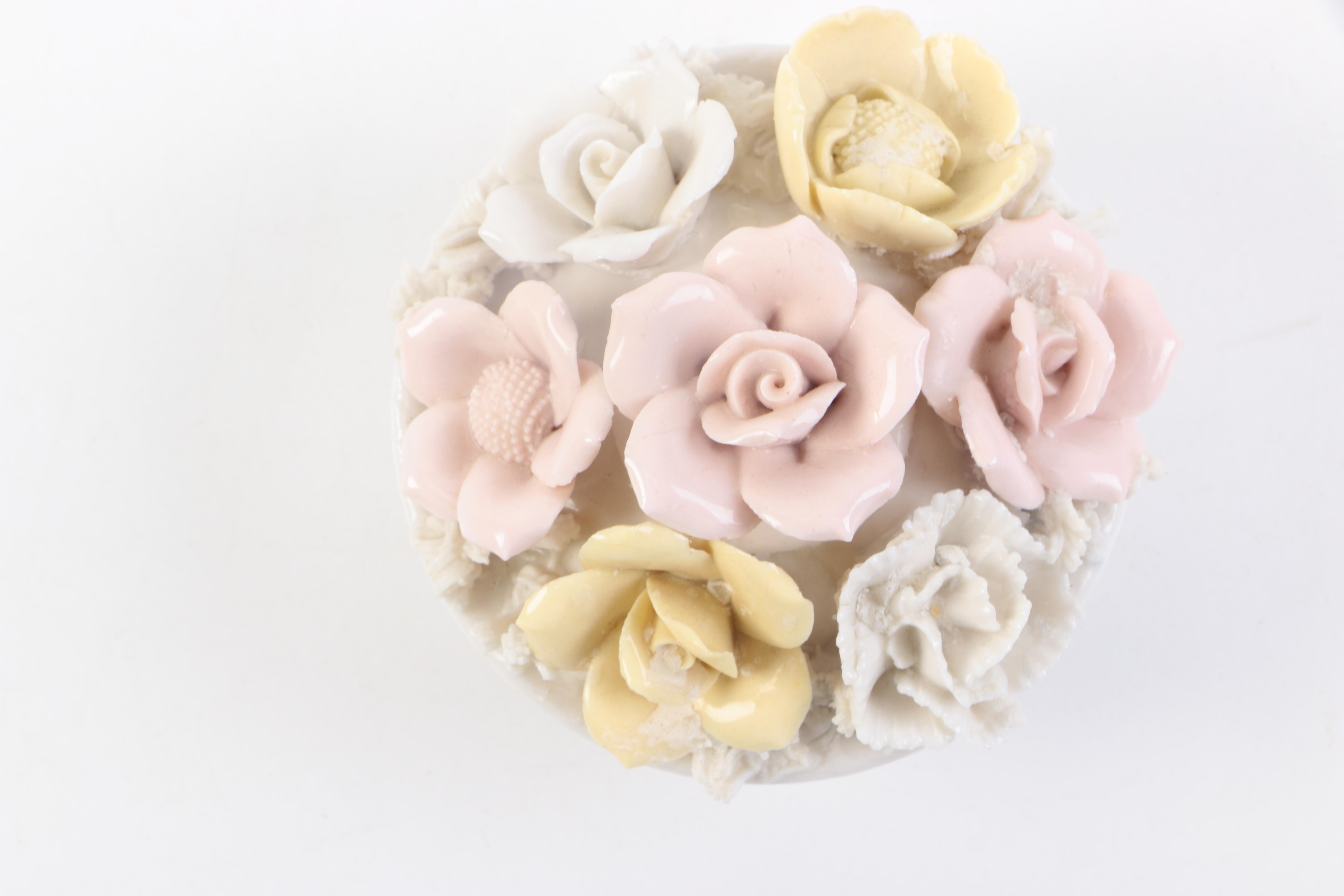 Porcelain Trinket Flowers