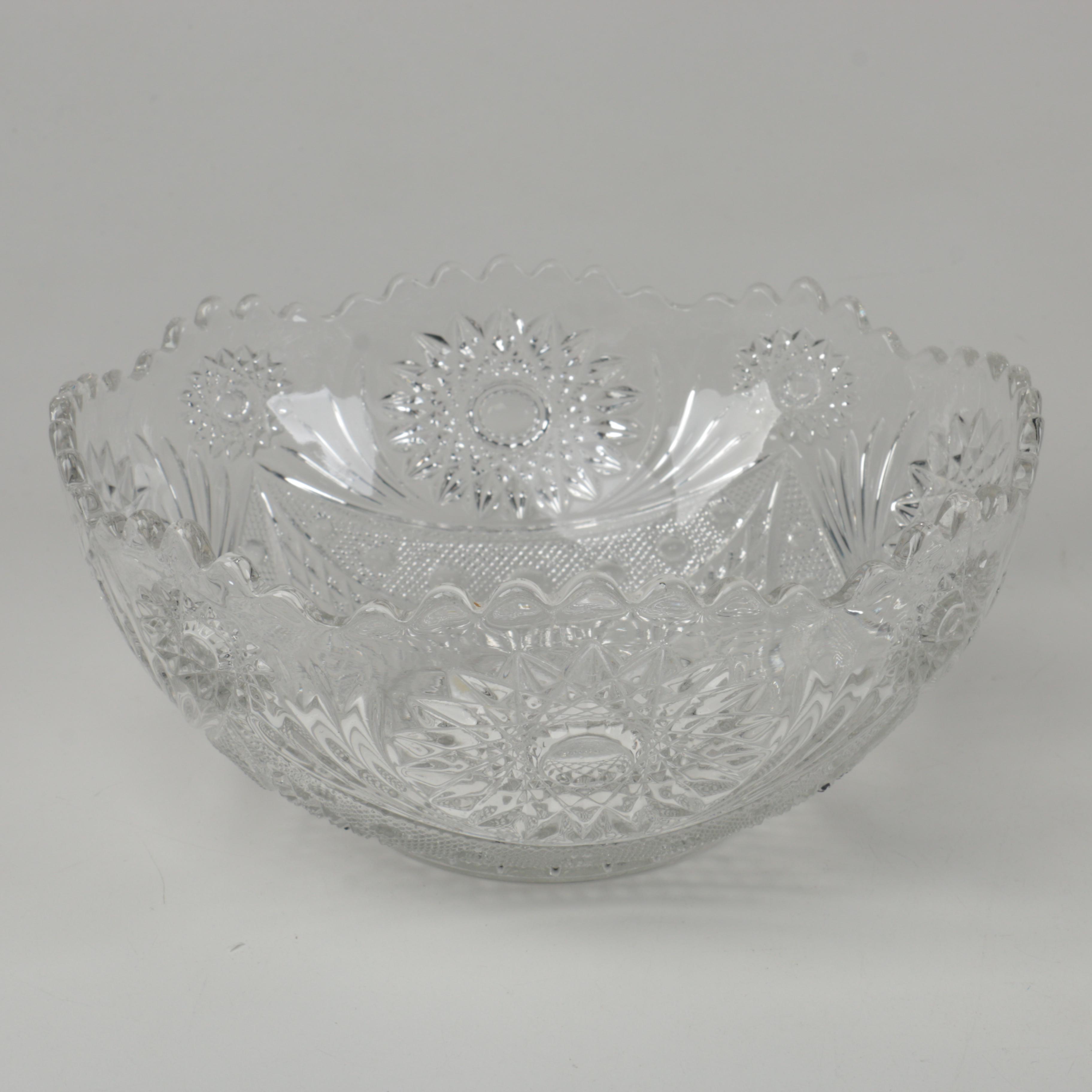 Assortment of Crystal Serveware