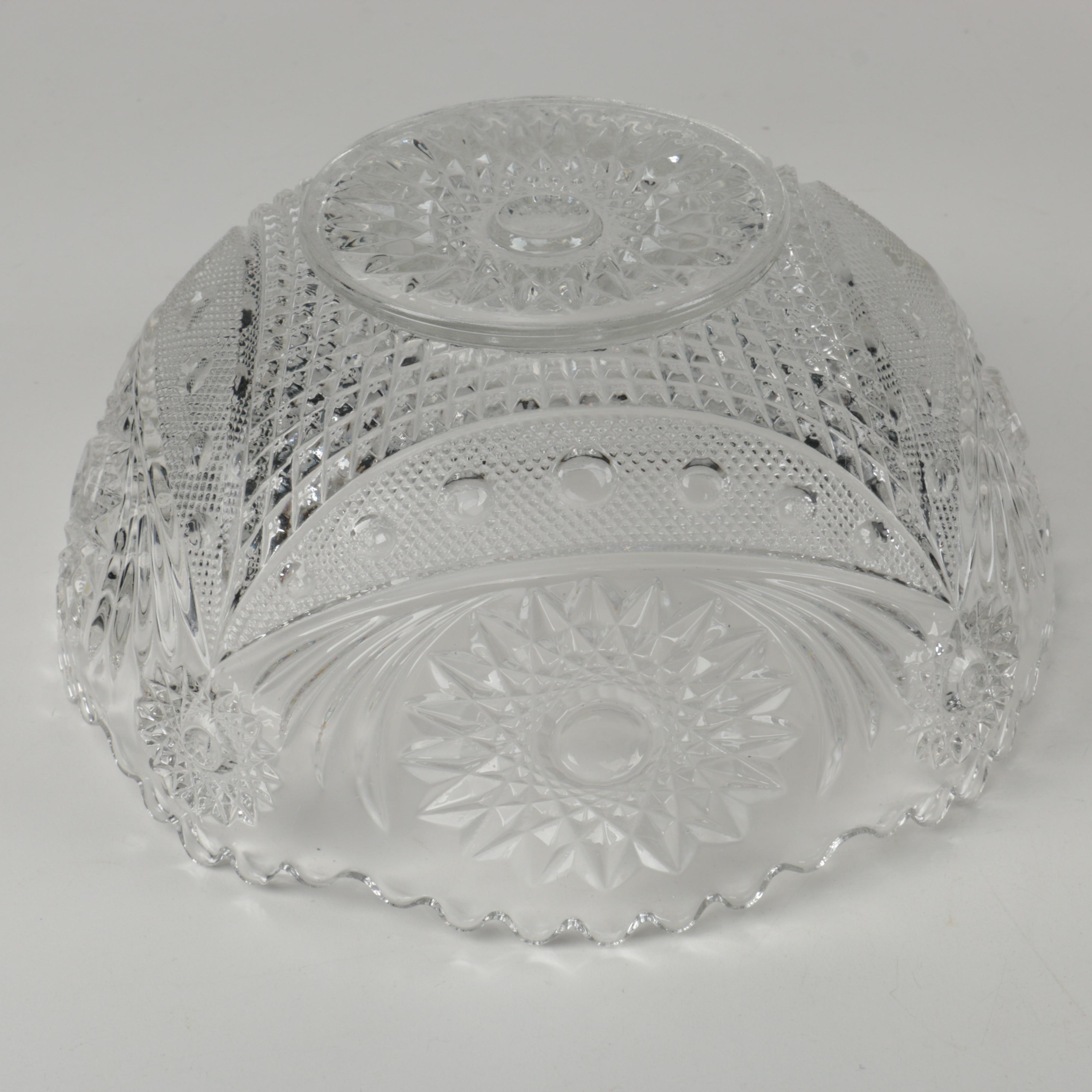 Assortment of Crystal Serveware