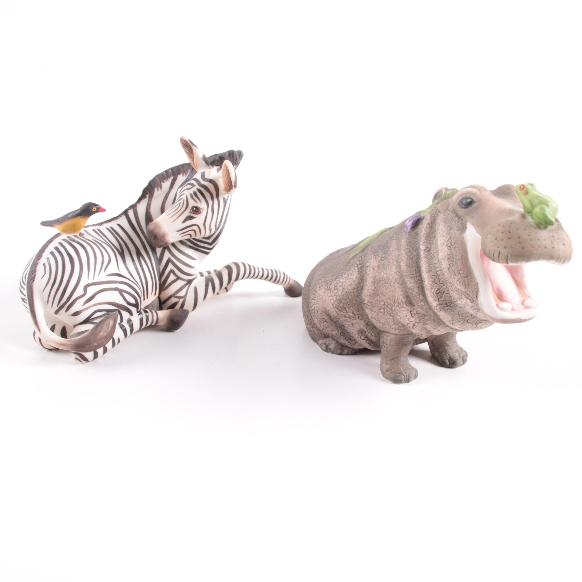 Franklin Mint Porcelain Animal Figurines